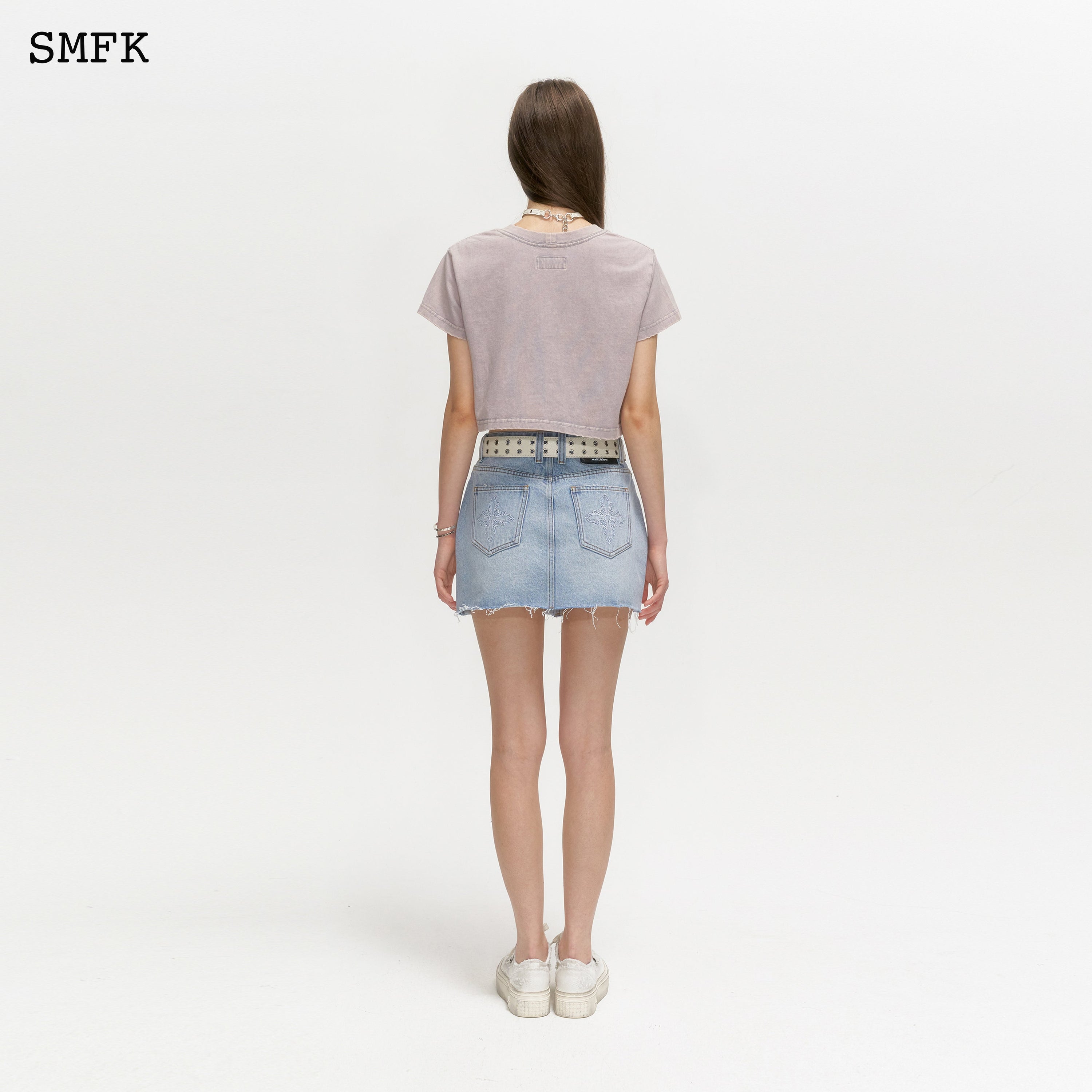 Wilderness Wandering Blue Jeans Short Skirt - SMFK Official