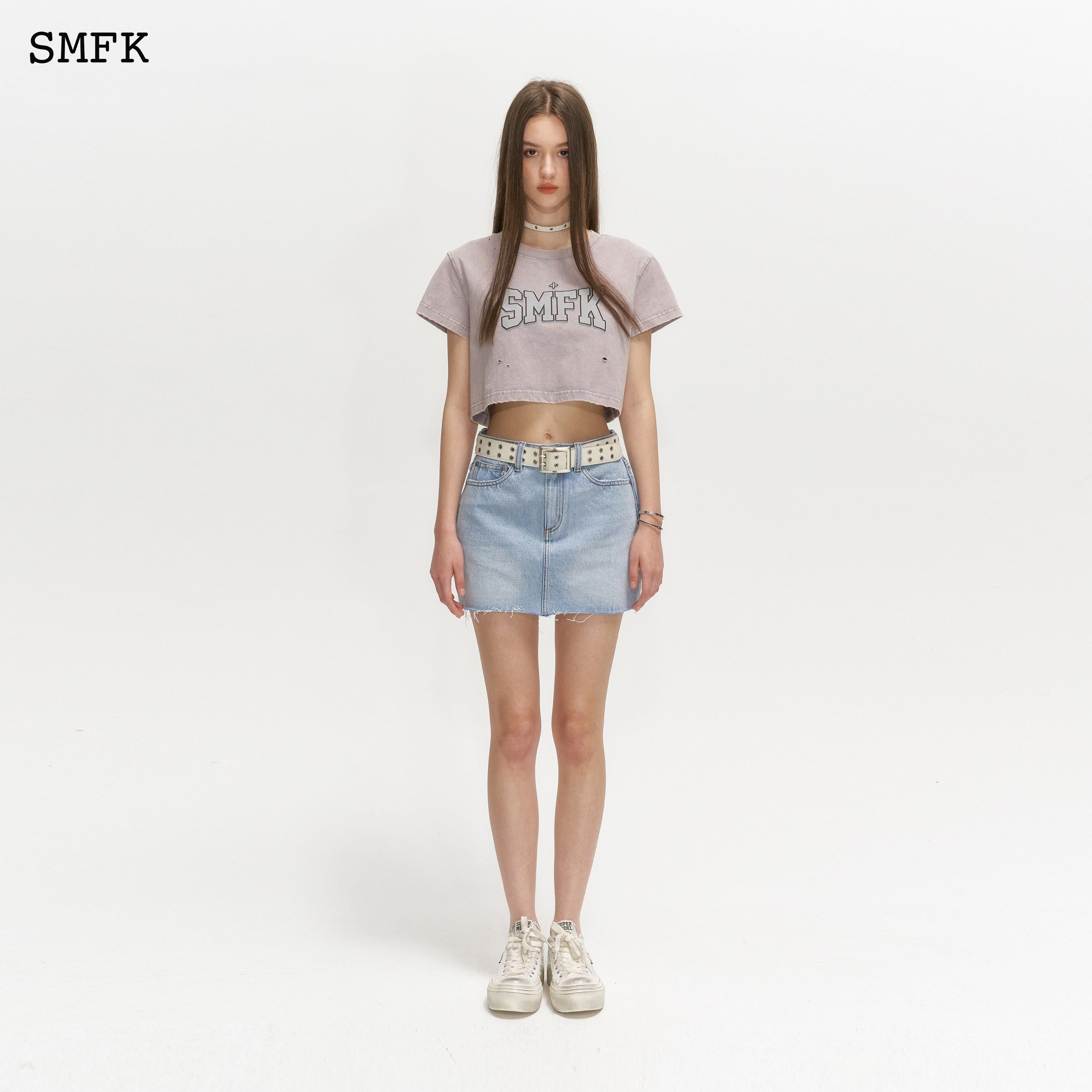 Wilderness Wandering Blue Jeans Short Skirt - SMFK Official