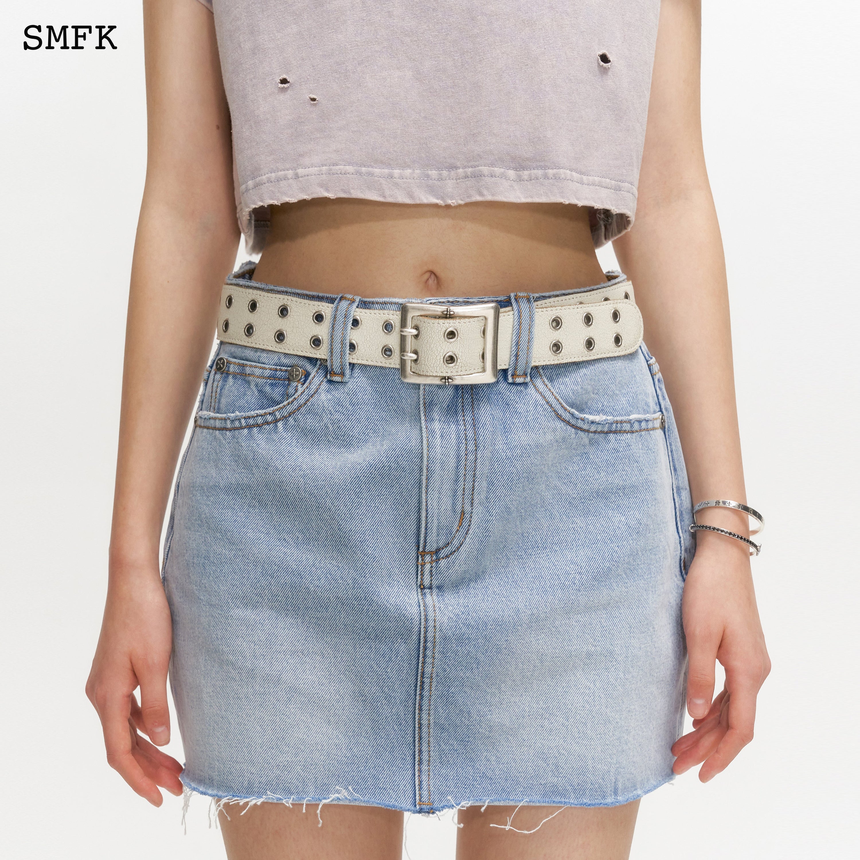 Wilderness Wandering Blue Jeans Short Skirt - SMFK Official