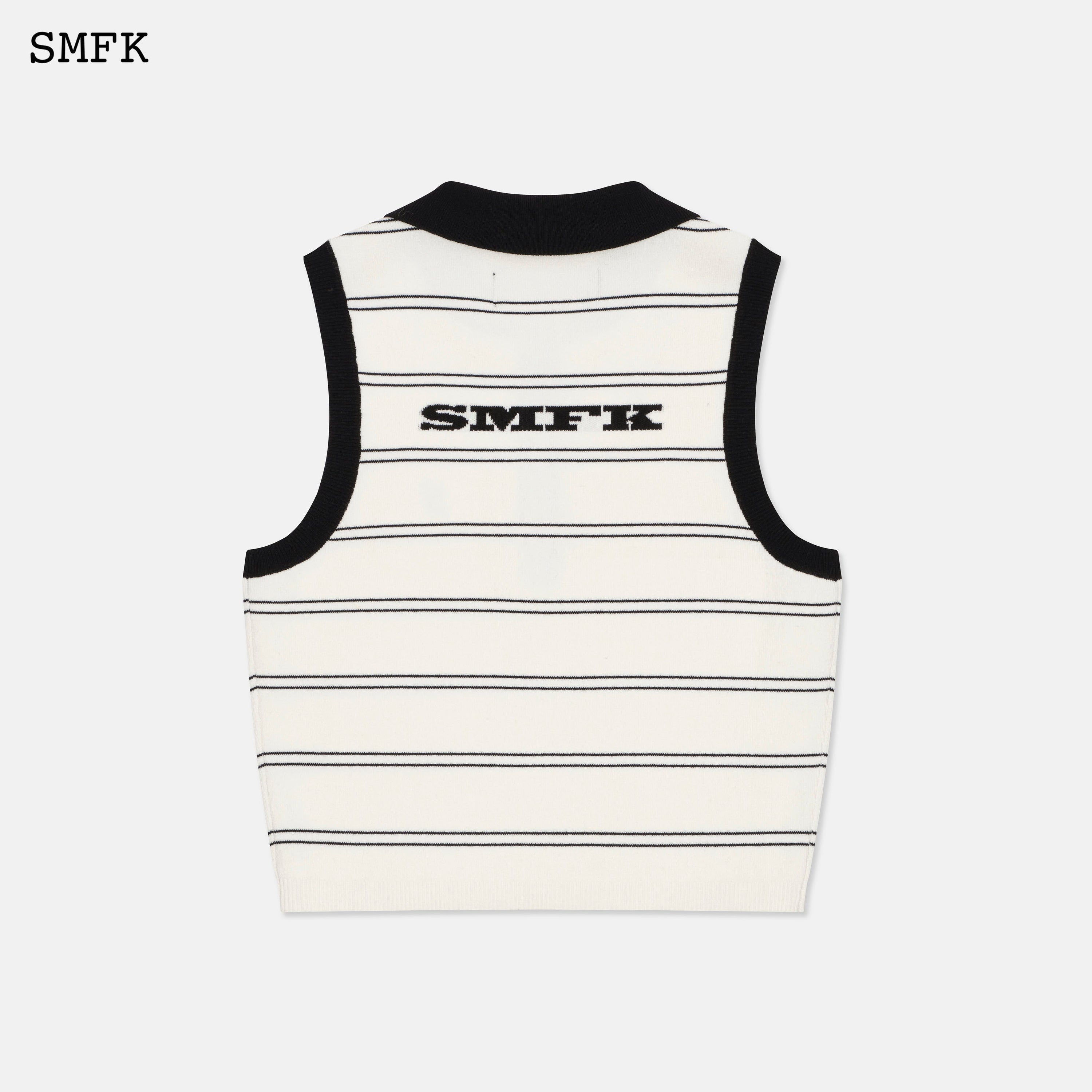 Wilderness White Stripe Polo Vest - SMFK Official