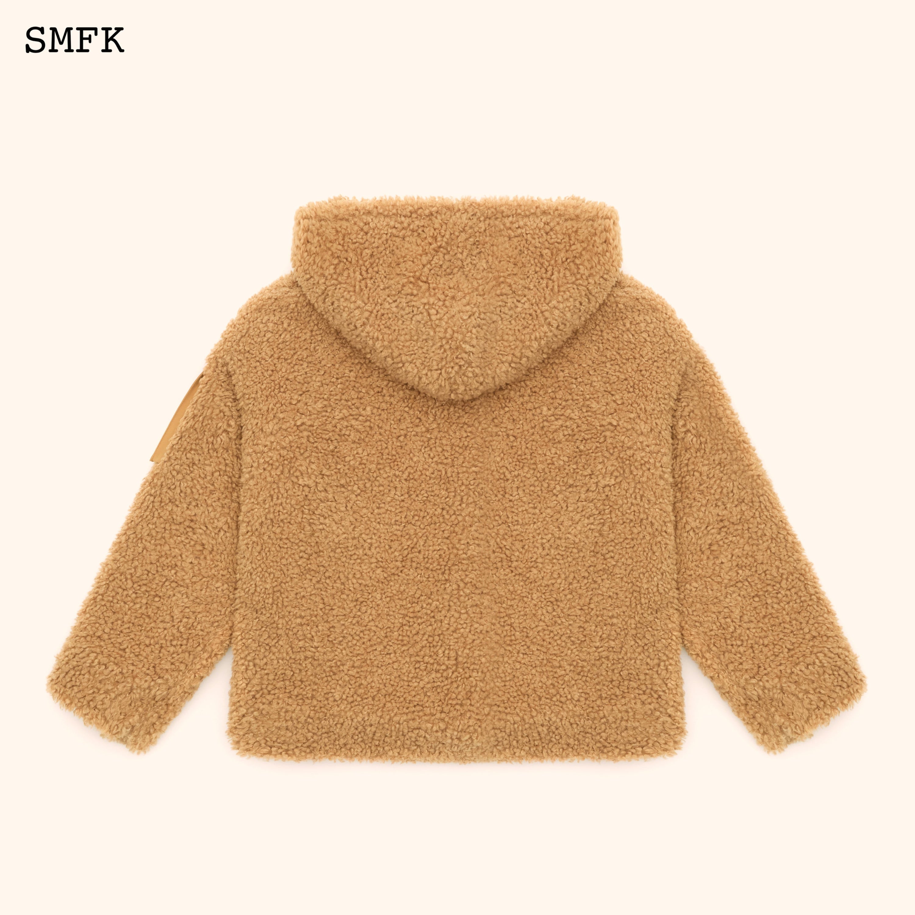 WildWorld Adventure Outdoor Faux Fur Hoodie In Wheat - SMFK Official