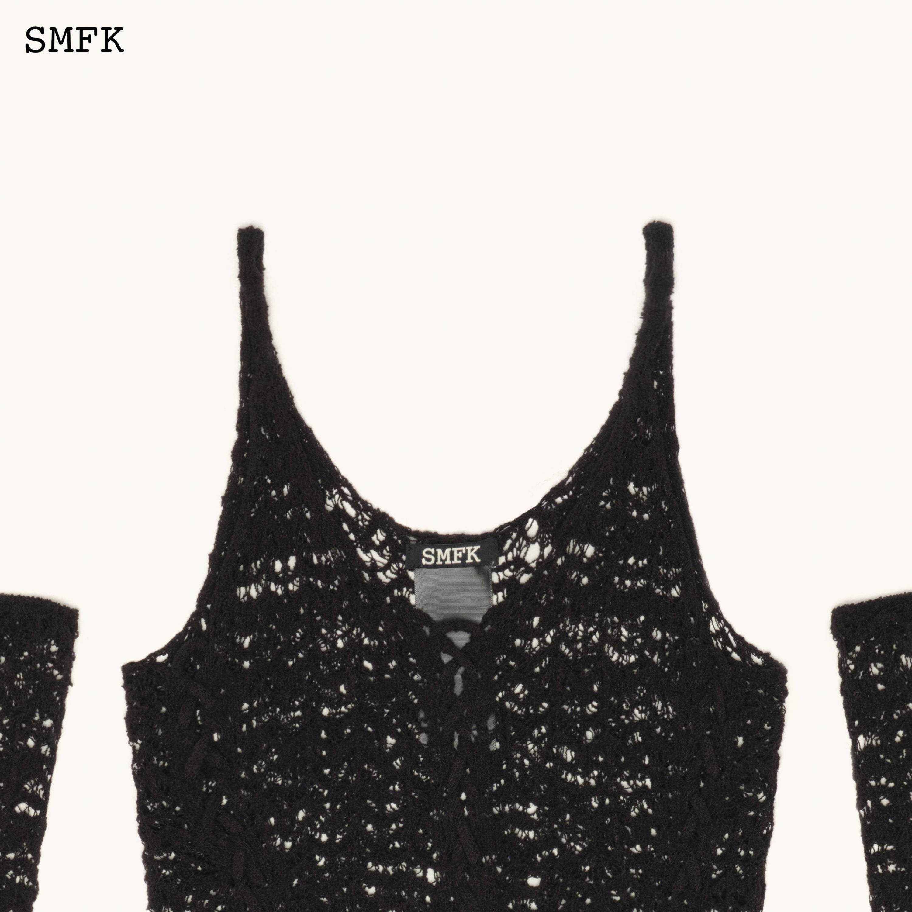 WildWorld Black Jellyfish Weaved Top Set - SMFK Official