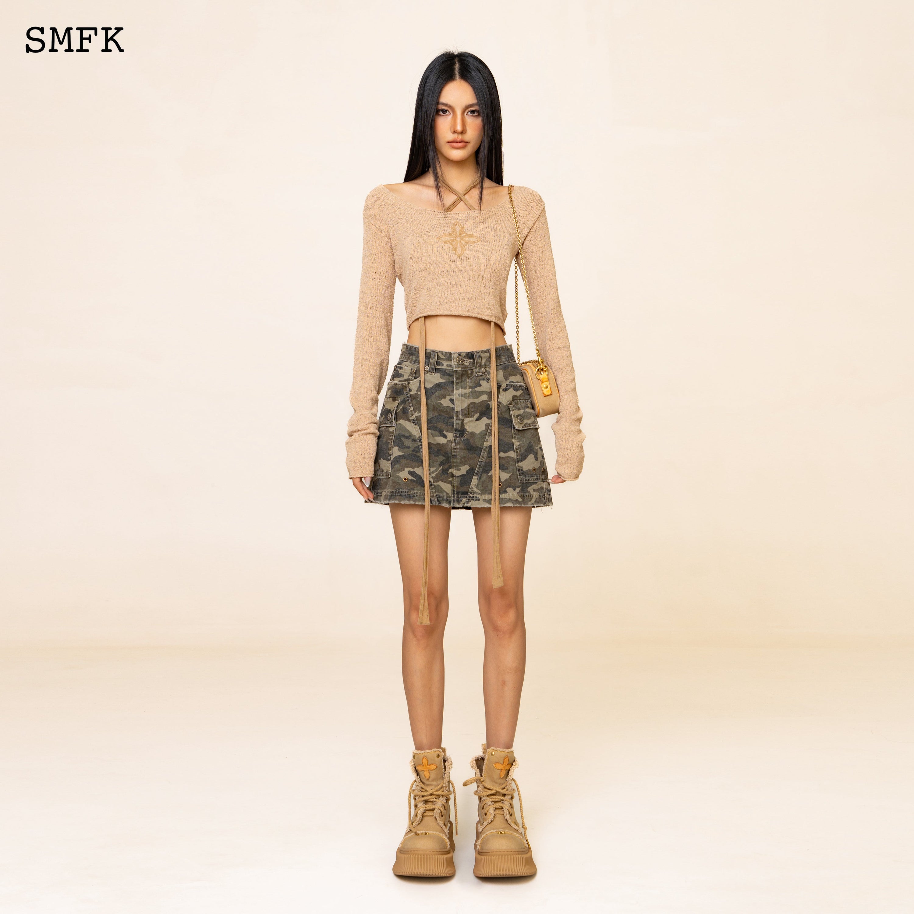 WildWorld Camouflage Stray Mini Skirt - SMFK Official