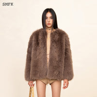 WildWorld Classic Faux Fur Jacket In Purple - SMFK Official