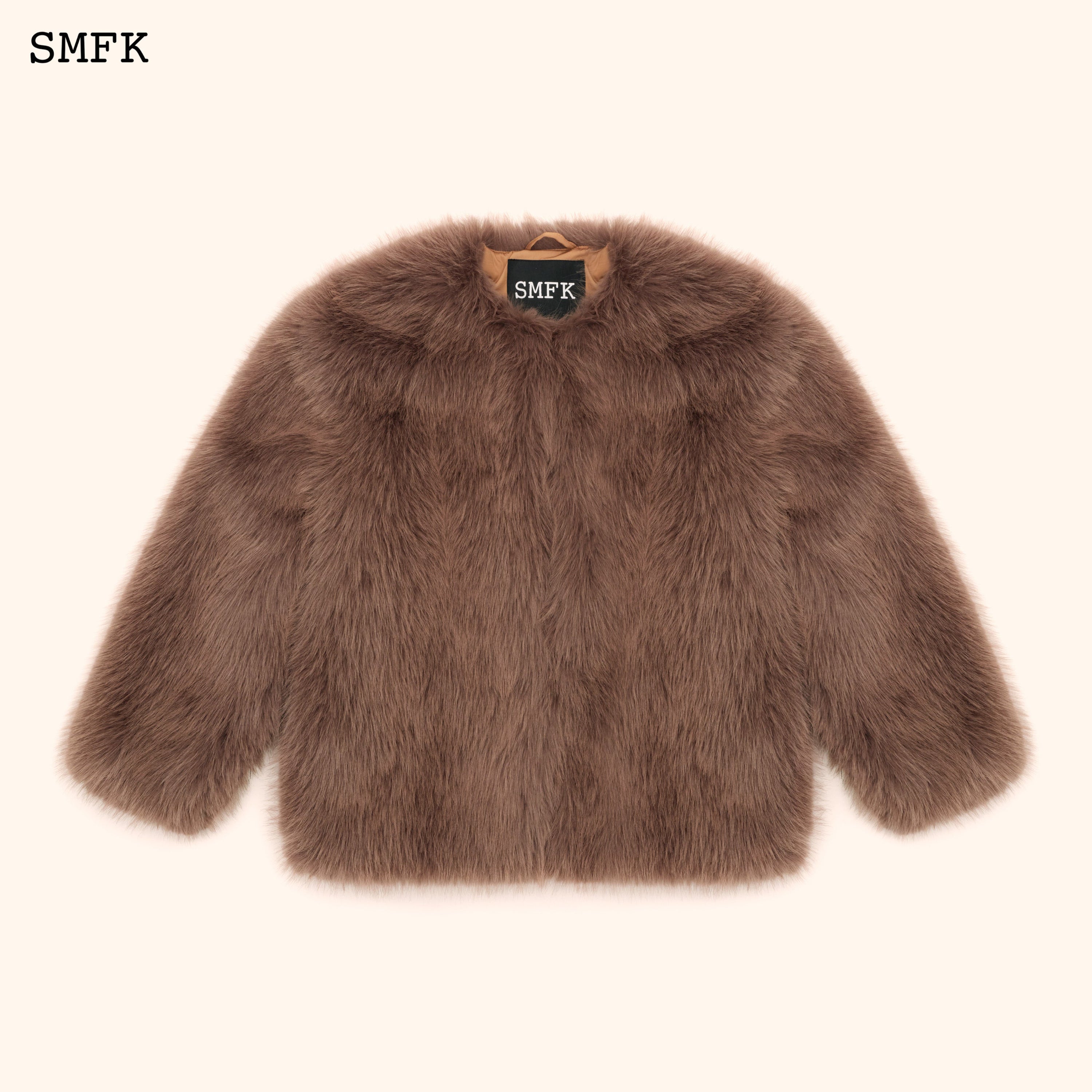 WildWorld Classic Faux Fur Jacket In Purple - SMFK Official