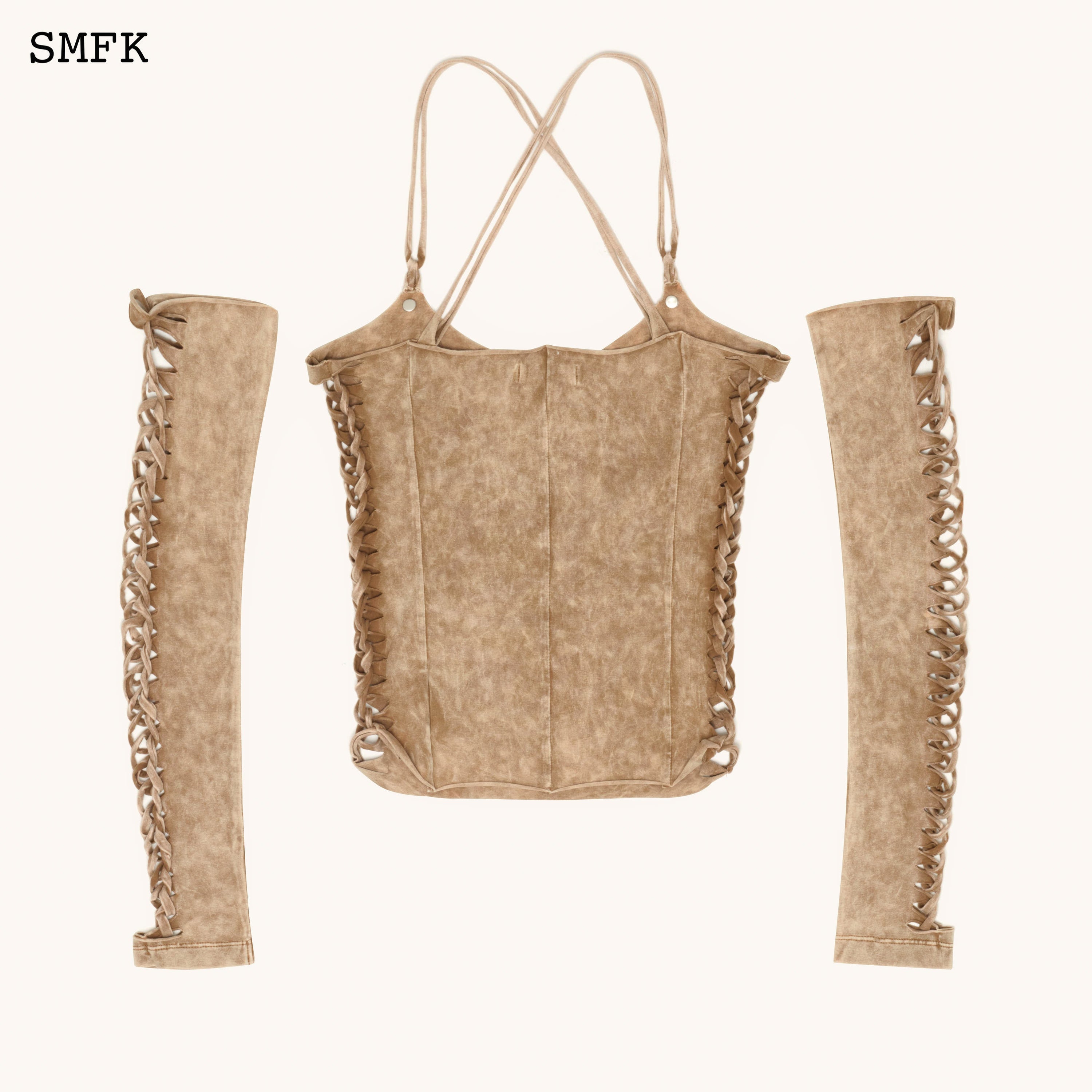 WildWorld Cobra Weaved Suspender Top Set - SMFK Official