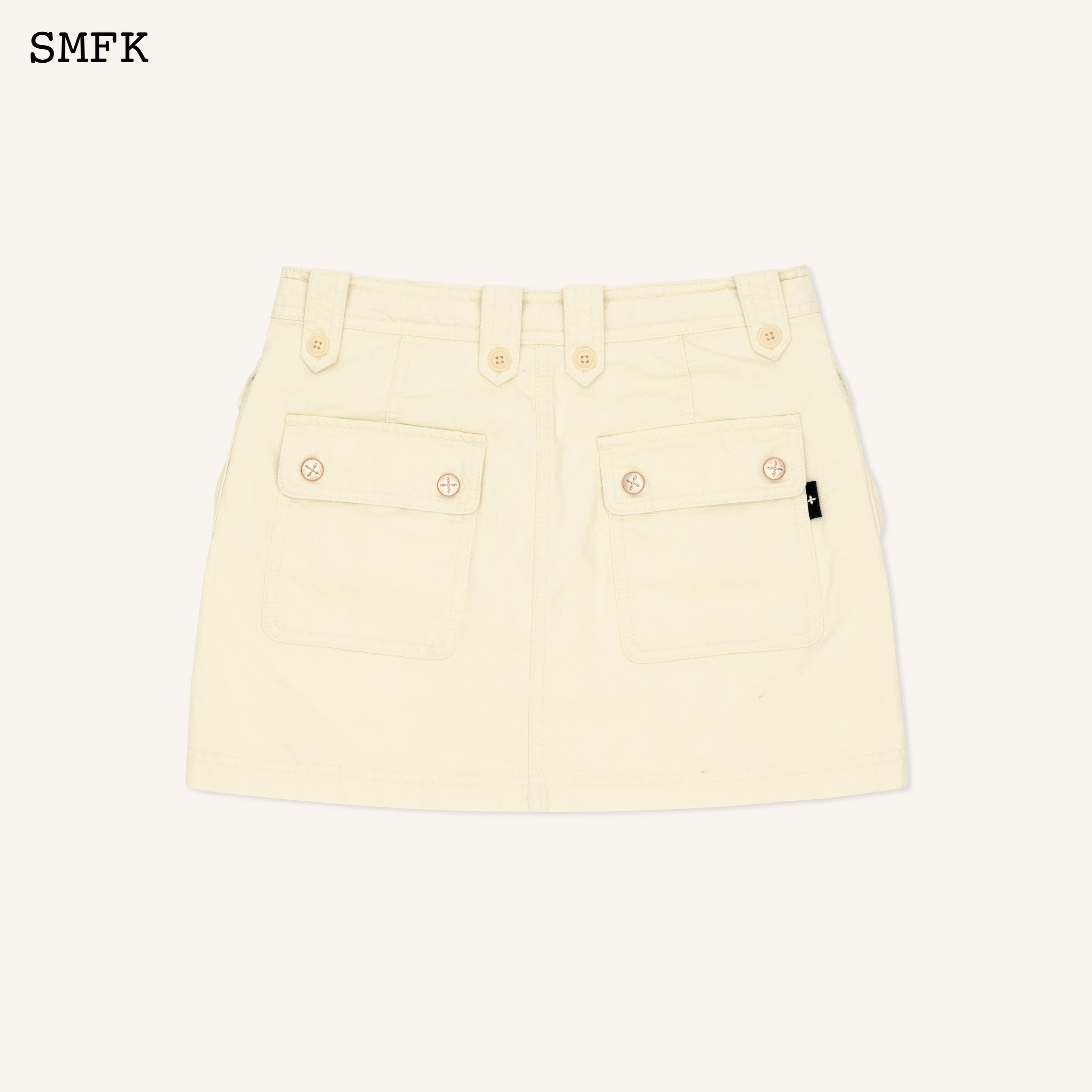 WildWorld Cream Stray Mini Skirt - SMFK Official