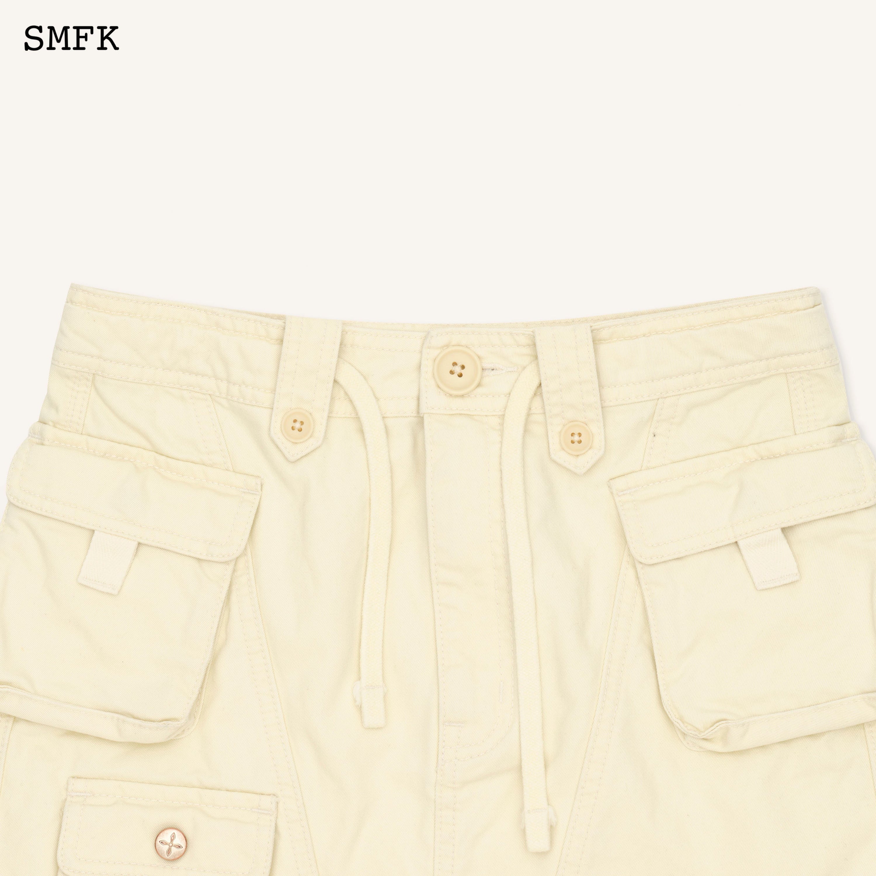 WildWorld Cream Stray Mini Skirt - SMFK Official