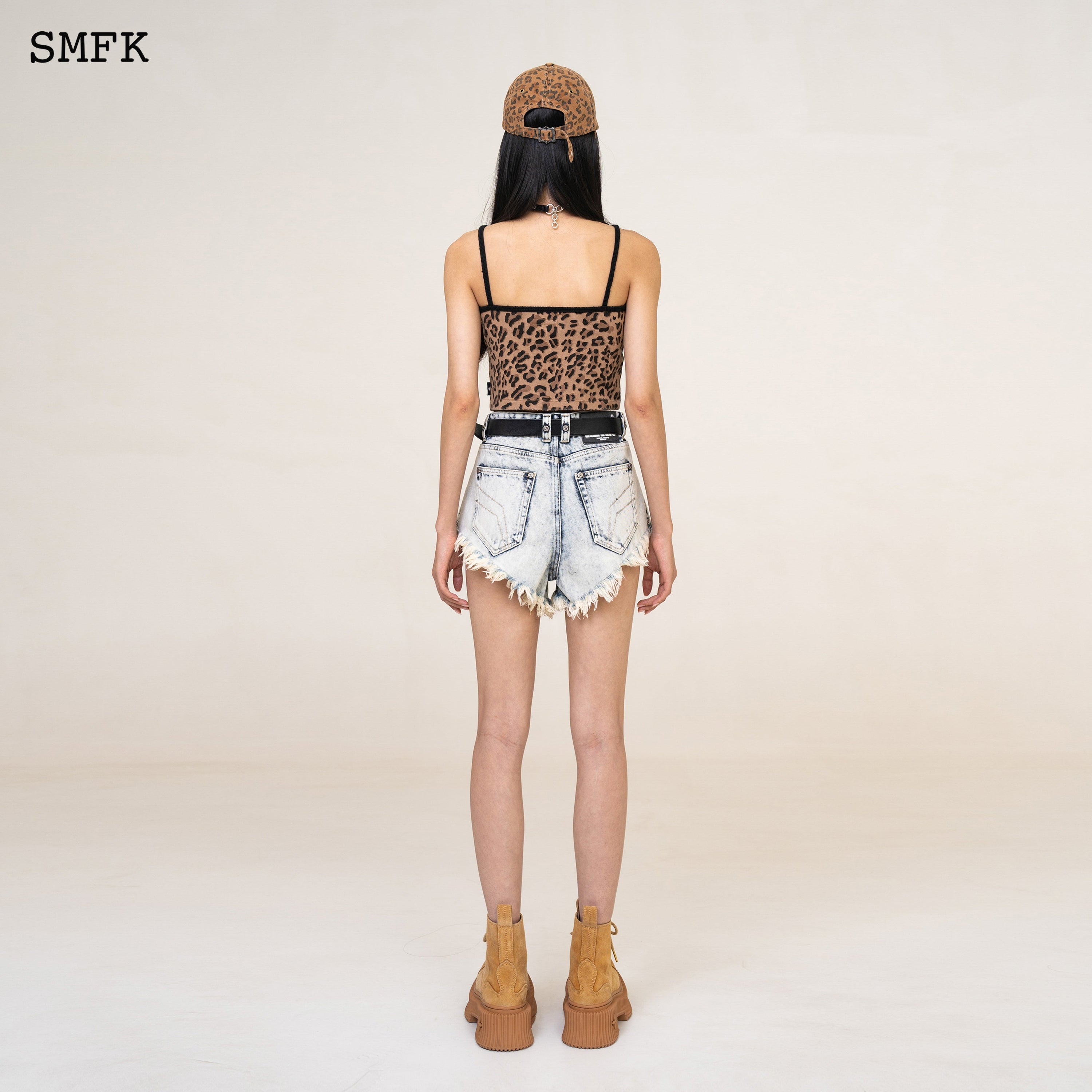 WIldWorld Cream Stray Shorts Jeans - SMFK Official