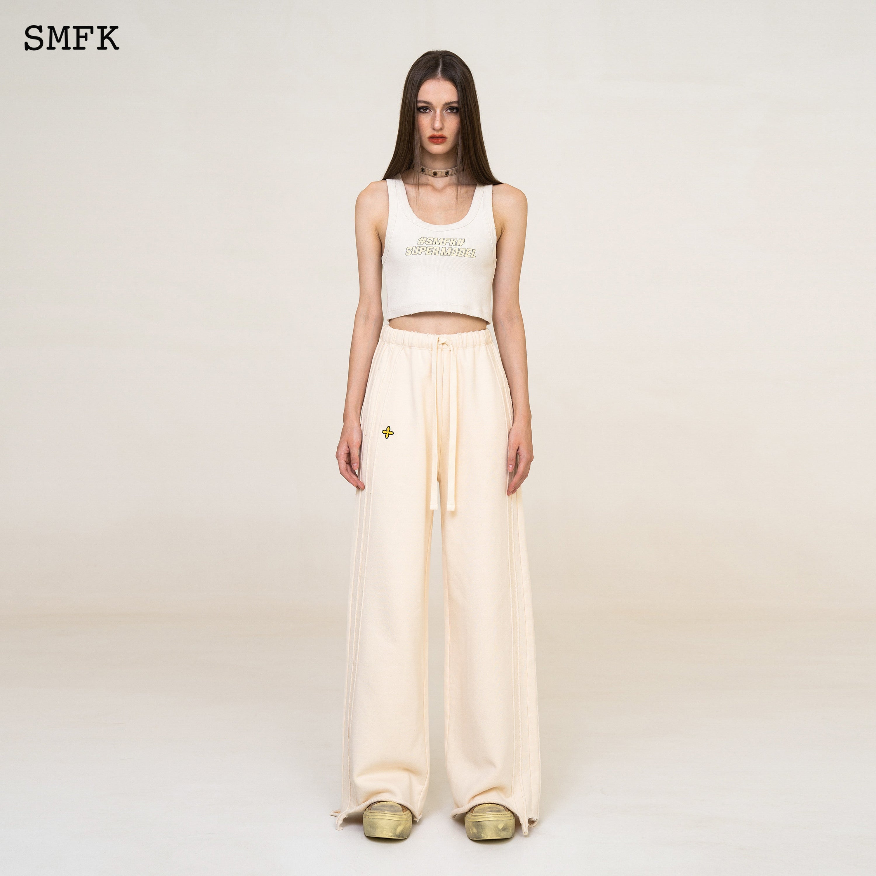 WildWorld Cream Sweatpants Culottes - SMFK Official