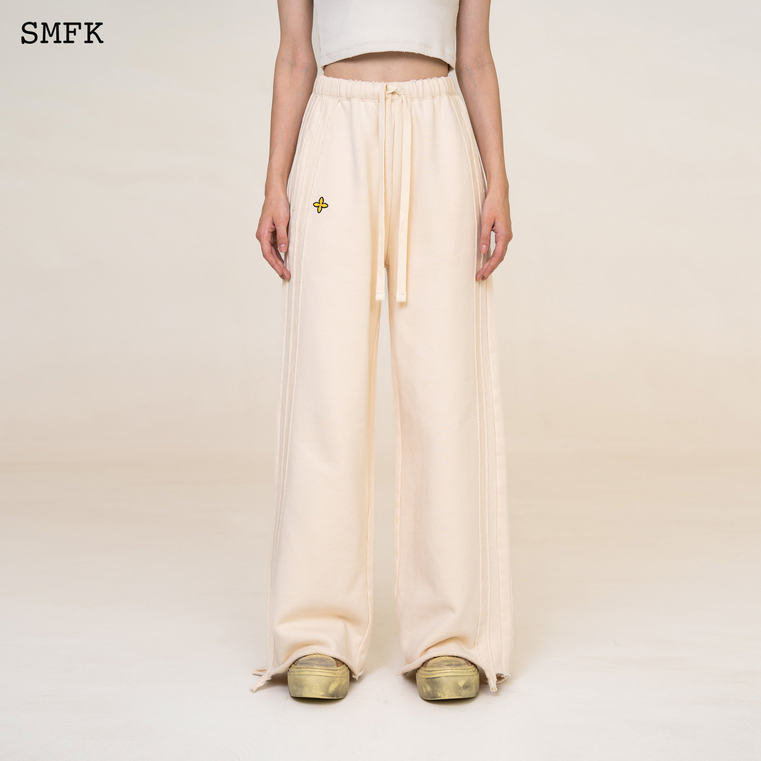 WildWorld Cream Sweatpants Culottes - SMFK Official