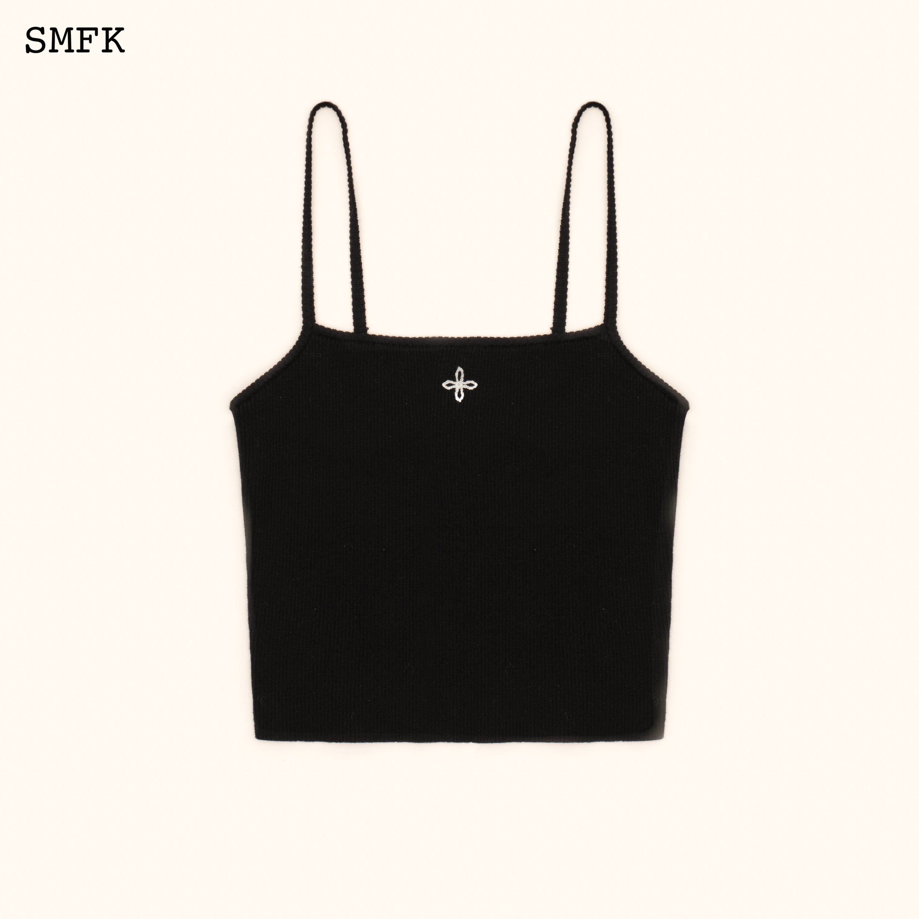 WildWorld Cross Riding Knitted Vest Top In Black - SMFK Official