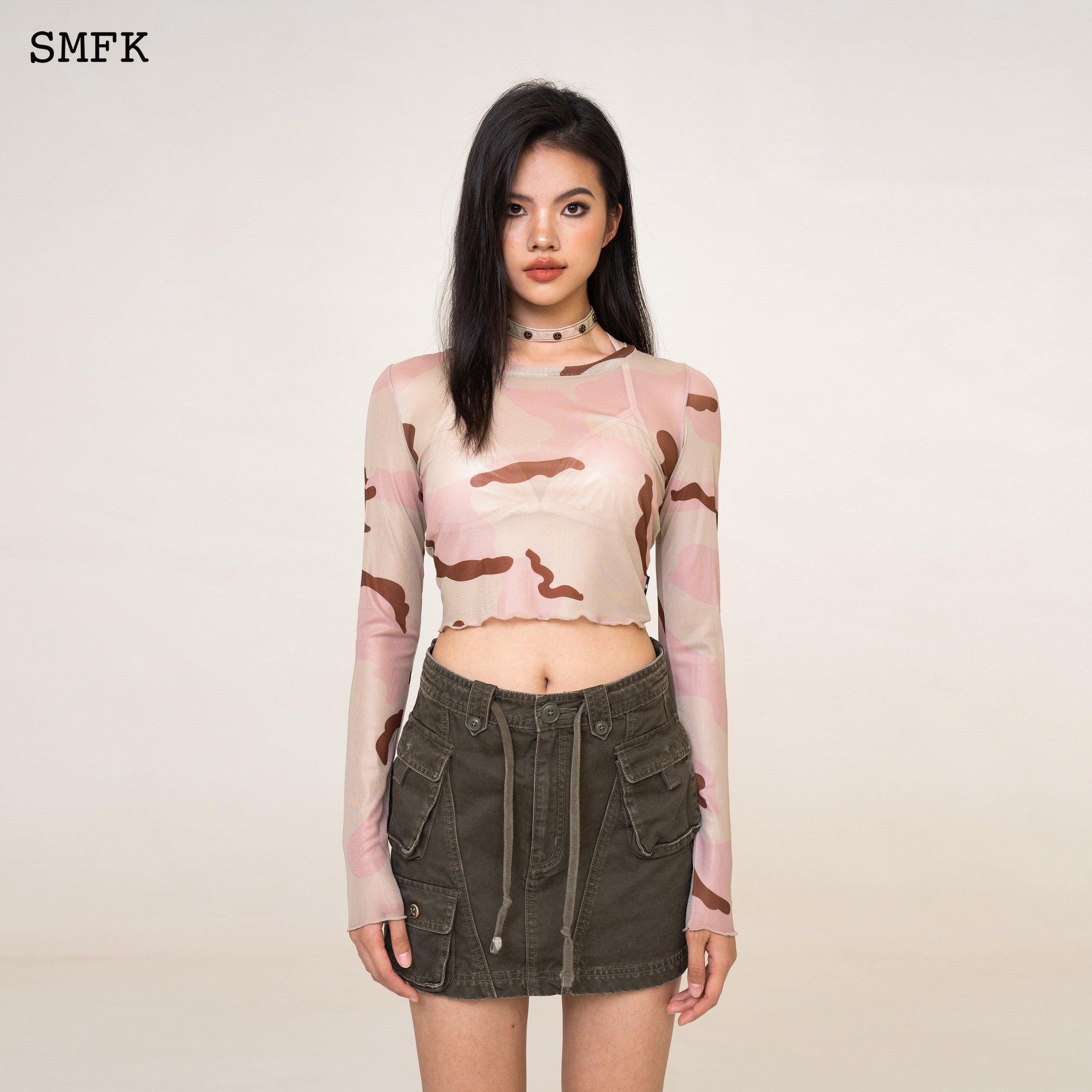 WildWorld Desert Camouflage Knitted Tights Top - SMFK Official