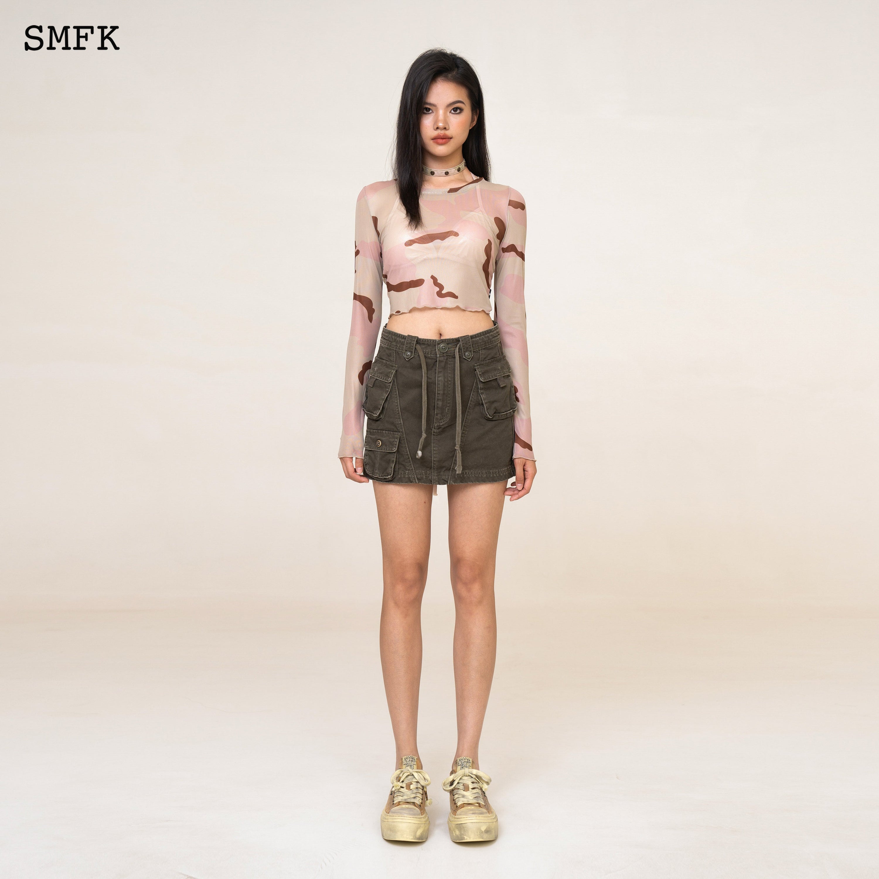 WildWorld Desert Camouflage Knitted Tights Top - SMFK Official