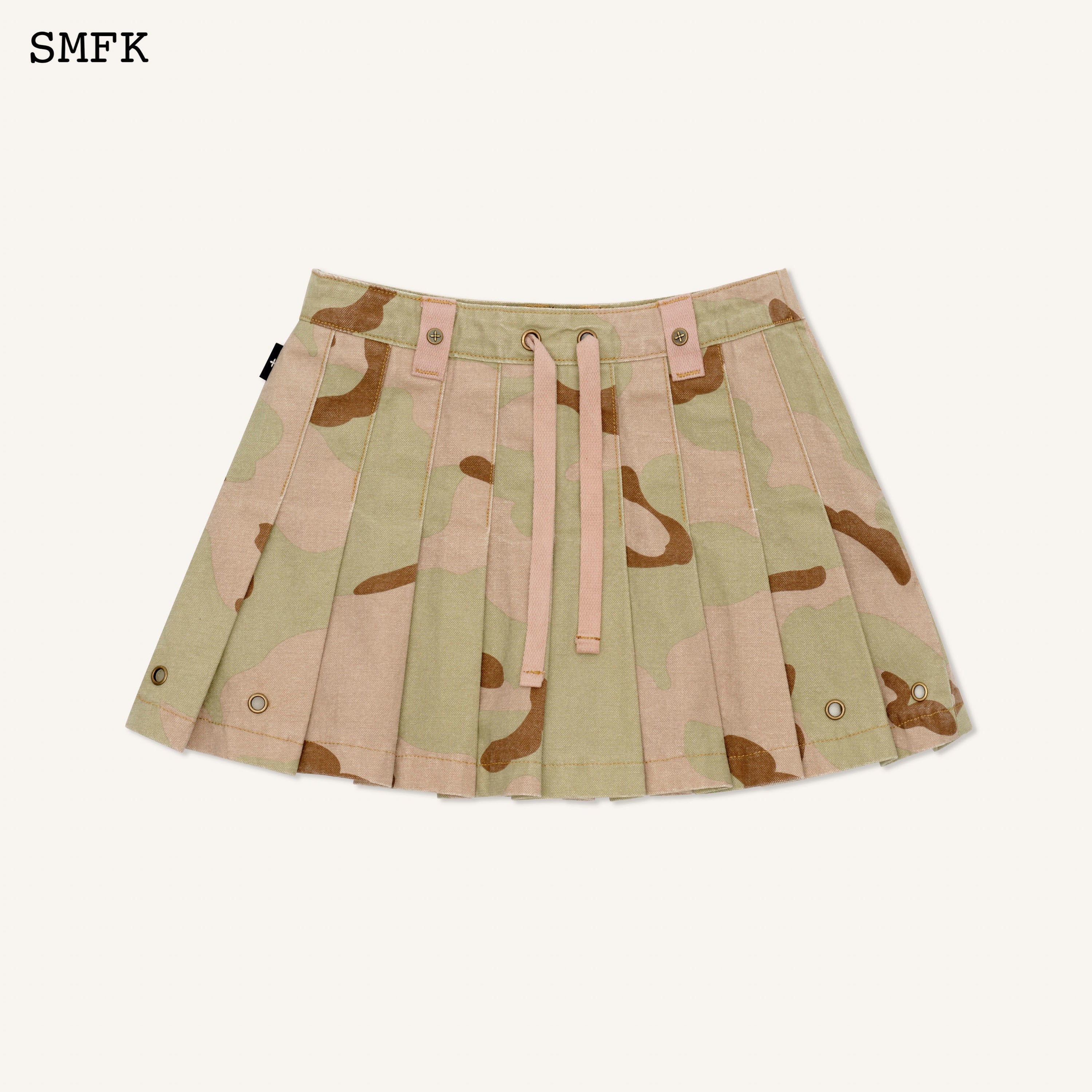 WildWorld Desert Camouflage Pleated Mini Skirt - SMFK Official