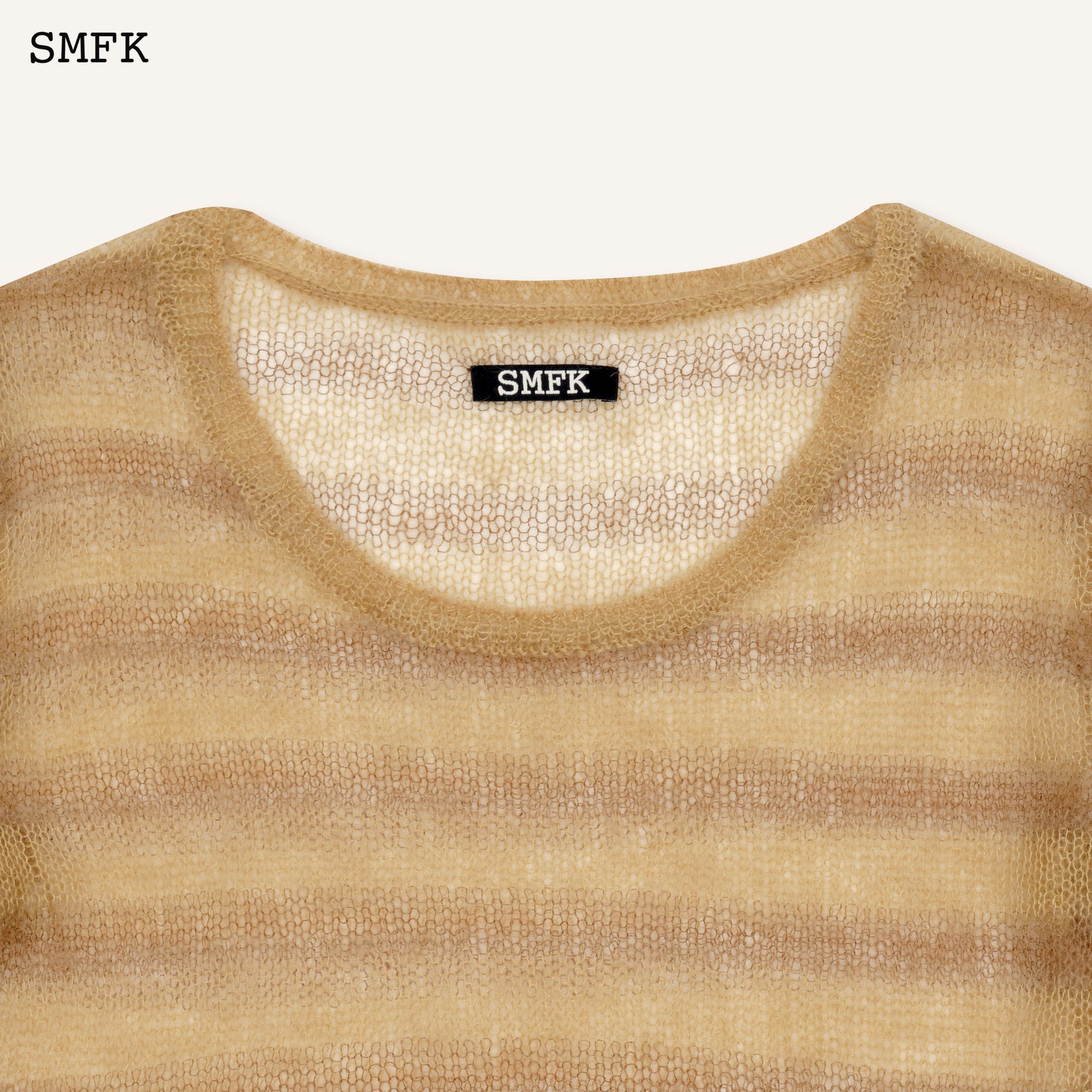 WildWorld Desert Stripe Print Mohair Top - SMFK Official