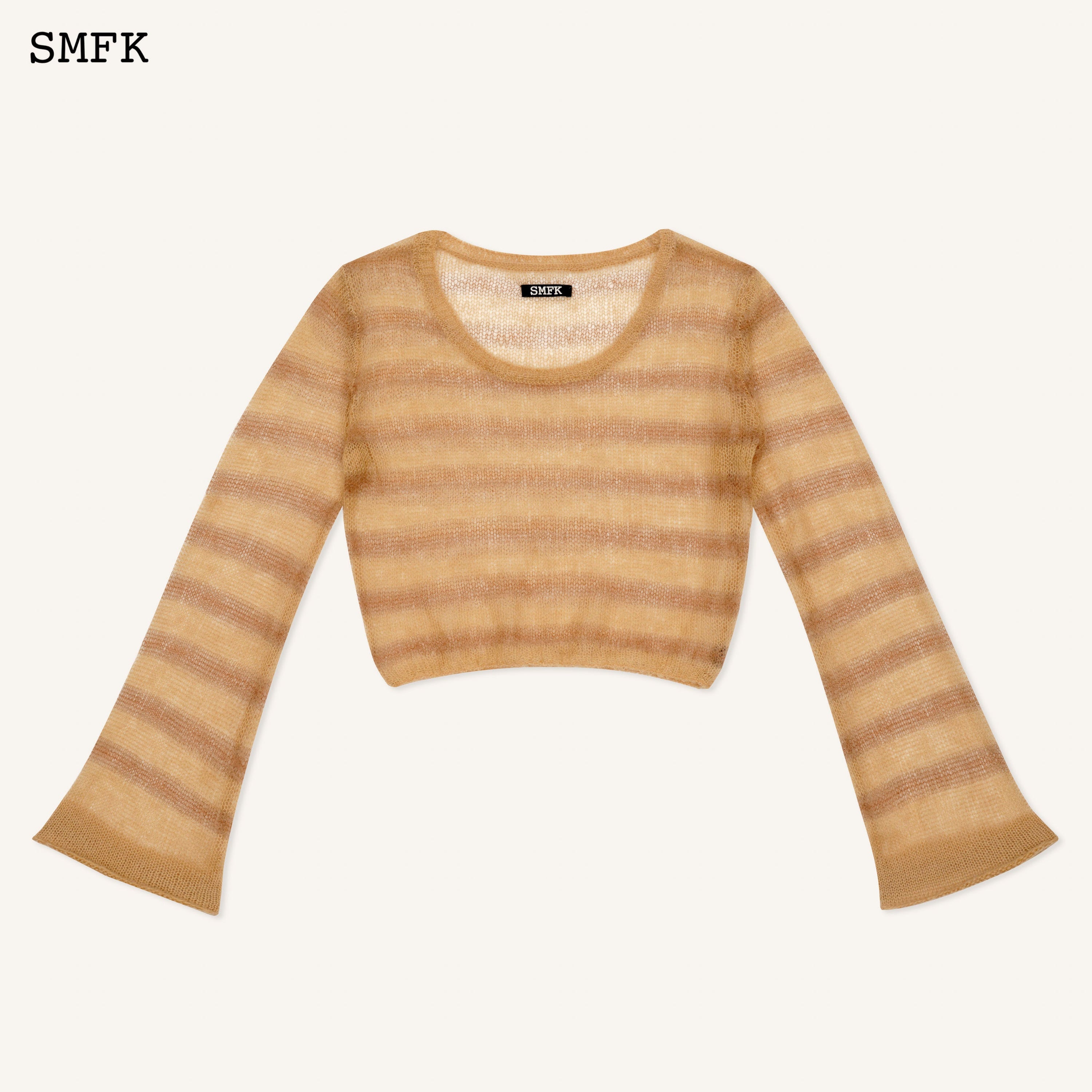 WildWorld Desert Stripe Print Mohair Top - SMFK Official