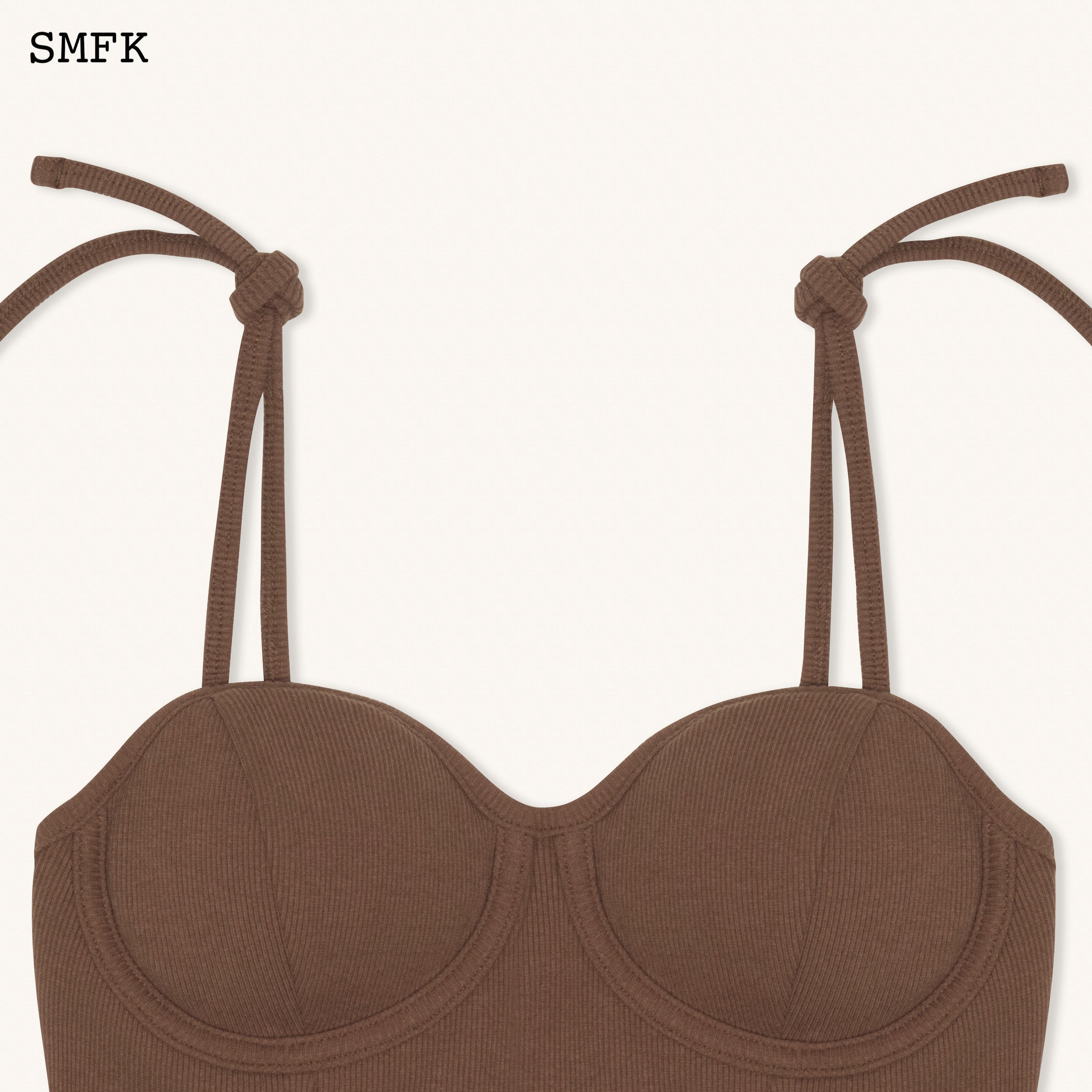 WildWorld Desert Tactic Tube Top In Brown - SMFK Official