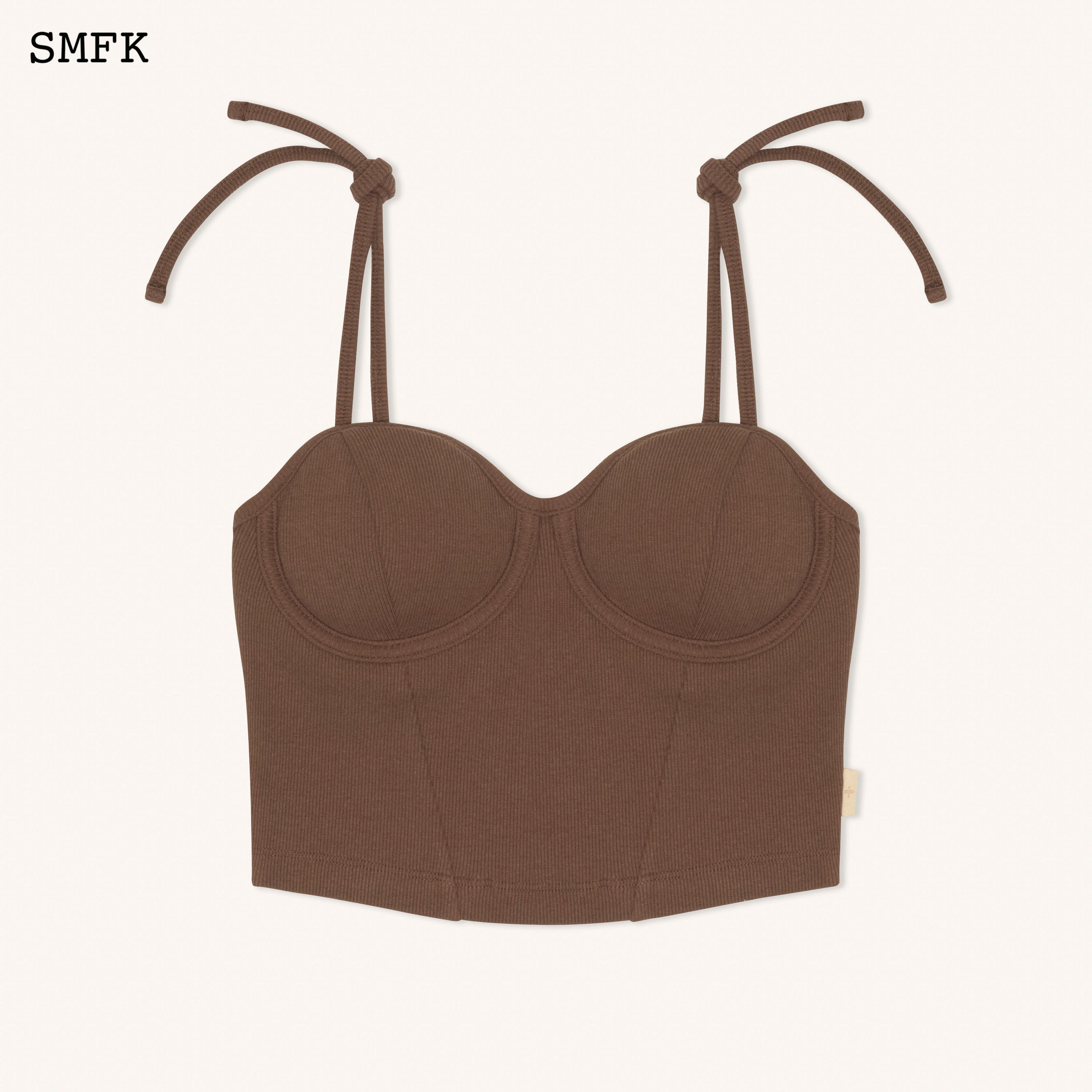 WildWorld Desert Tactic Tube Top In Brown - SMFK Official