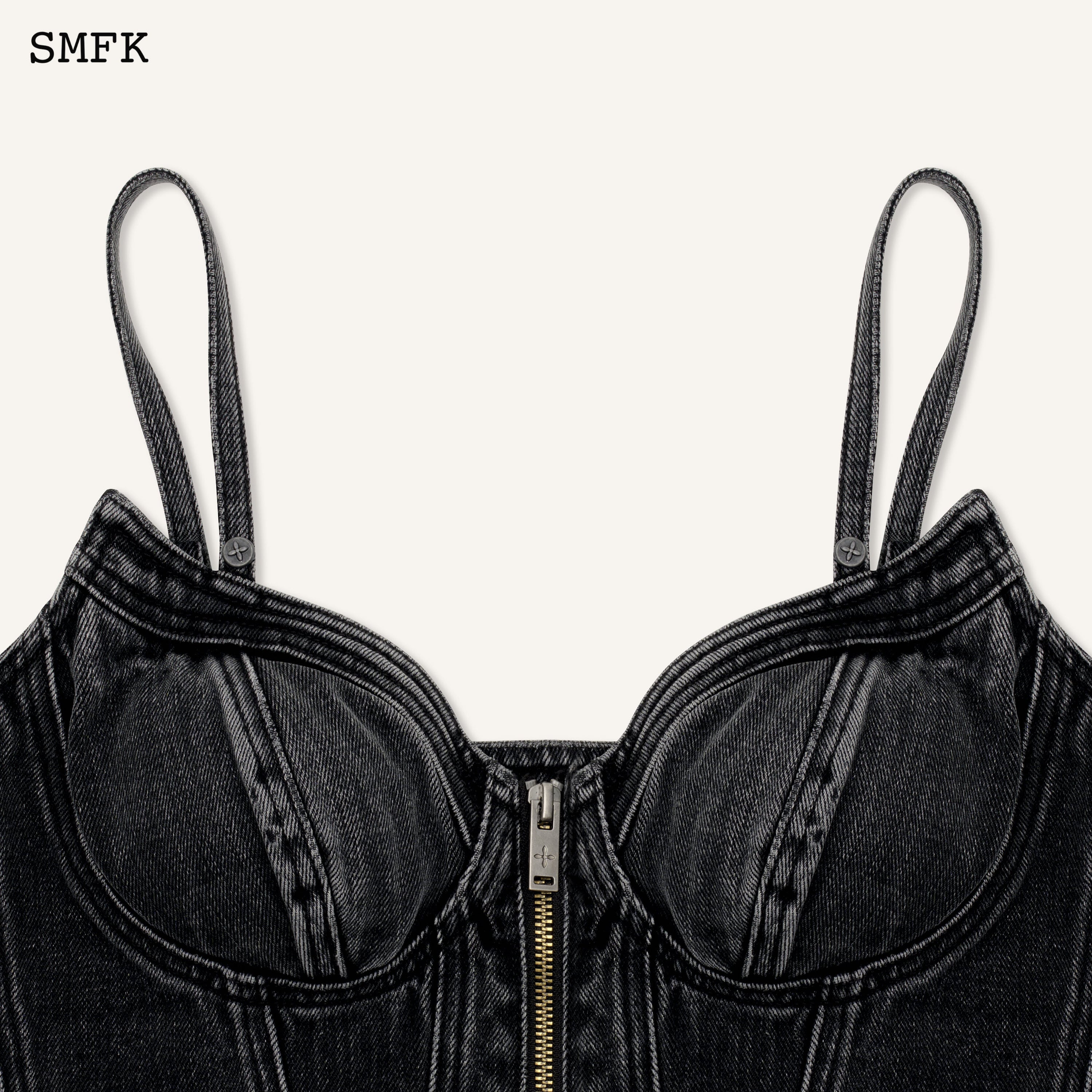 WildWorld Devil Denim Corset Vest - SMFK Official