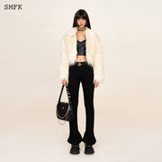 WildWorld Faux Fur Short Jacket In White - SMFK Official