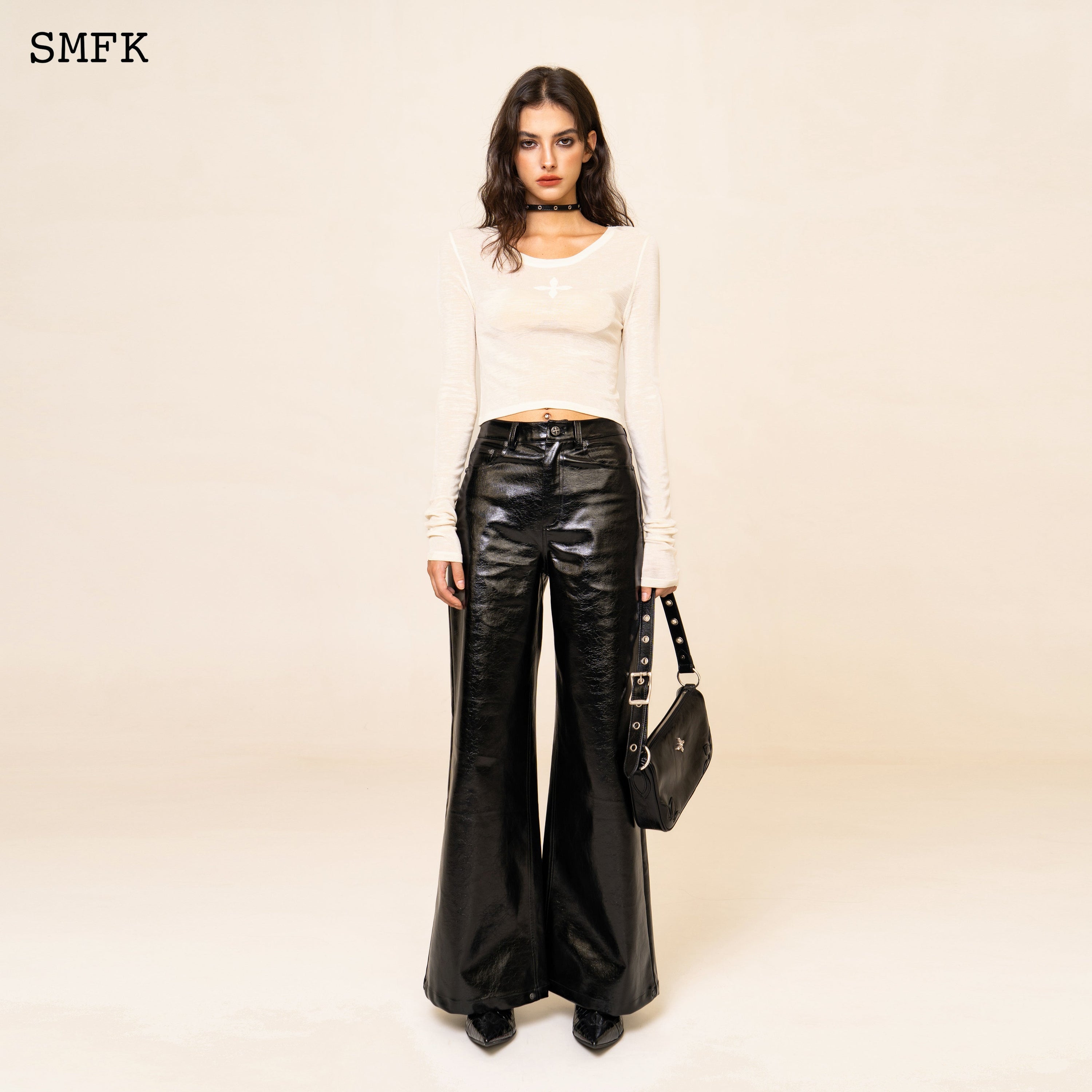 WildWorld Loose Leather Trousers - SMFK Official