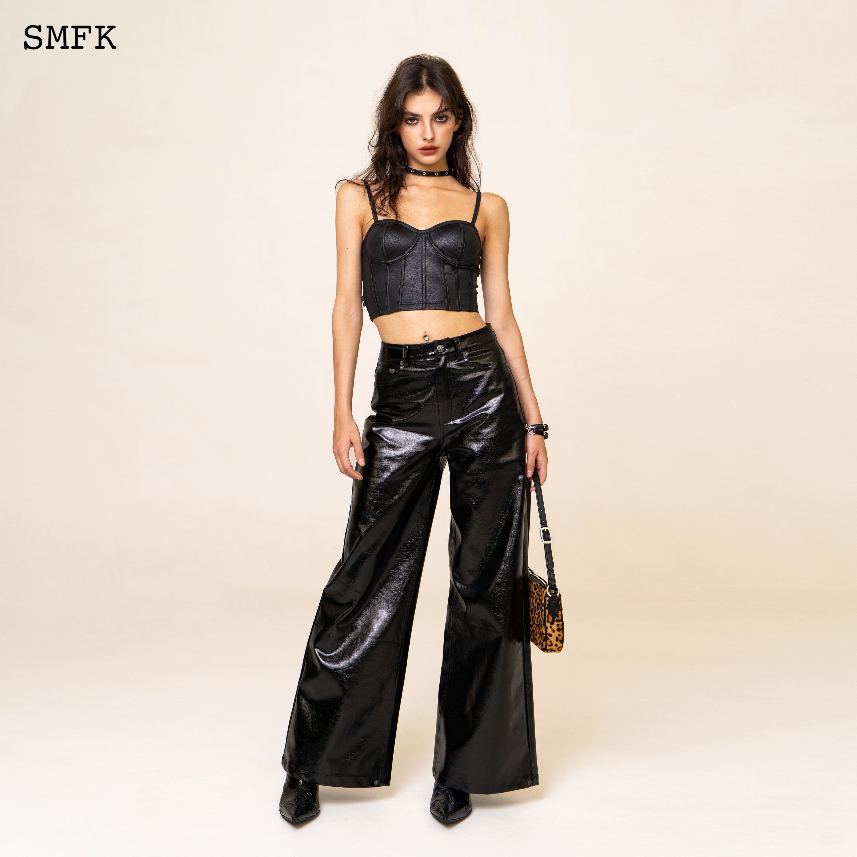 WildWorld Loose Leather Trousers - SMFK Official