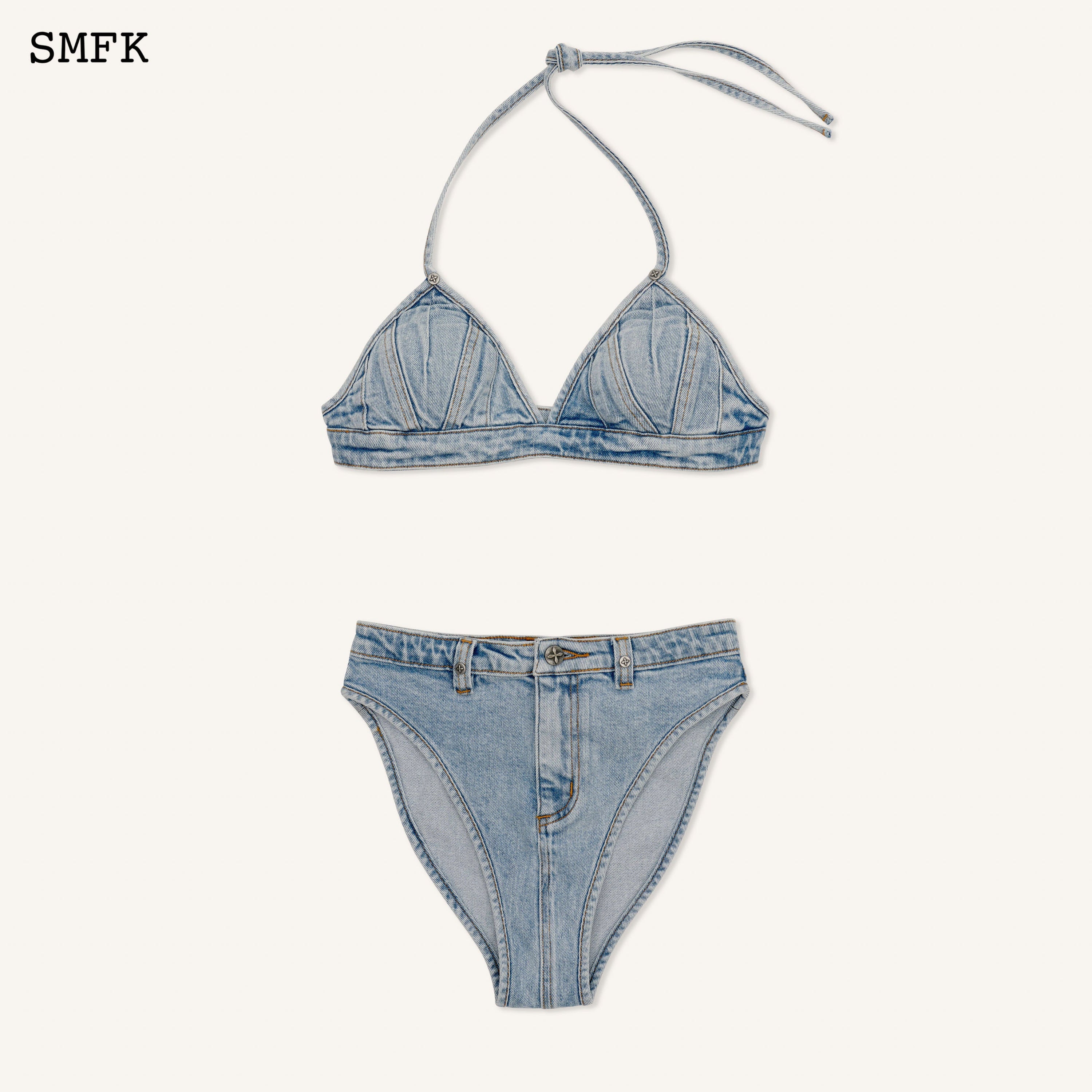 WildWorld Rider Denim Bikini Sky Blue - SMFK Official