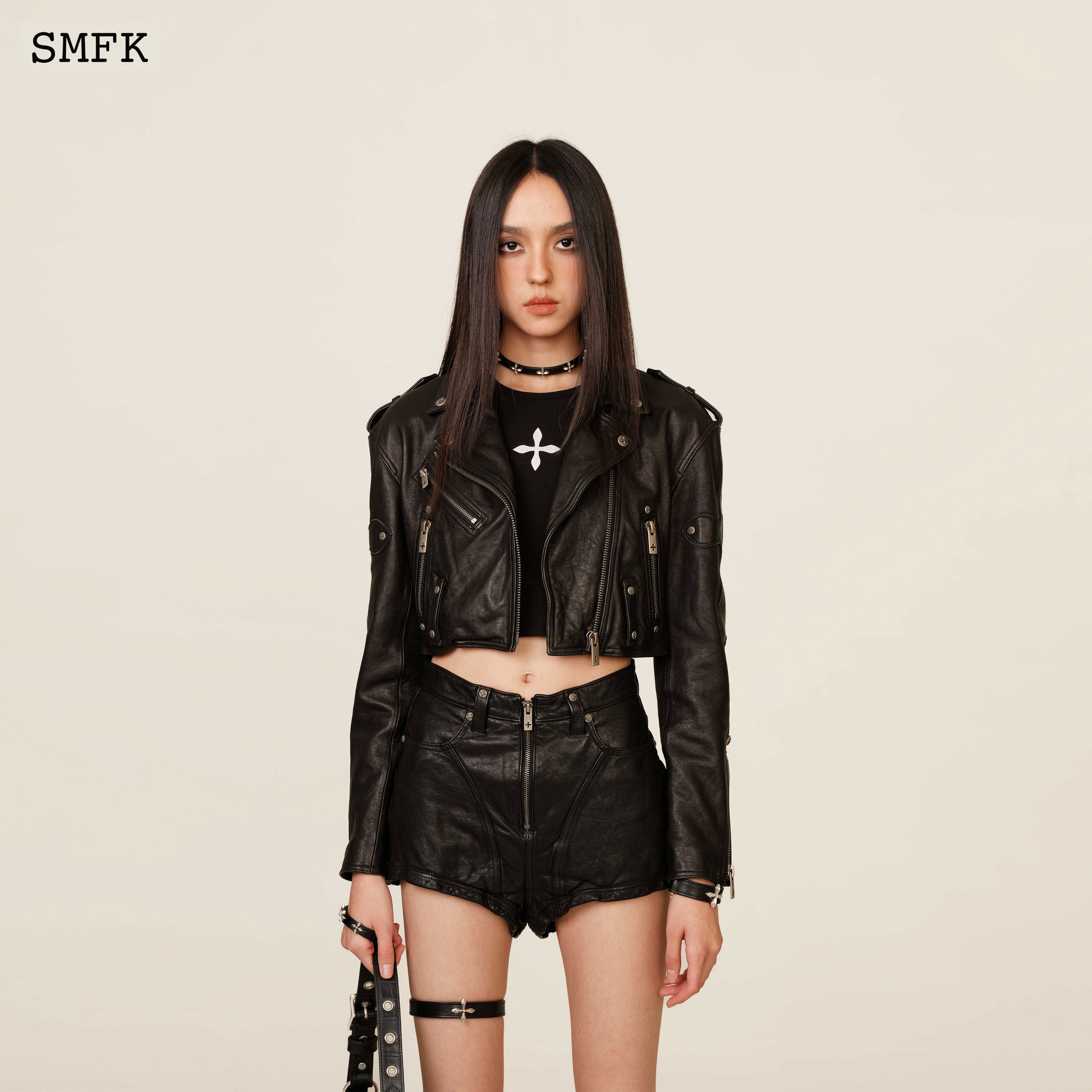 WildWorld Rider Lambskin Short Jacket - SMFK Official