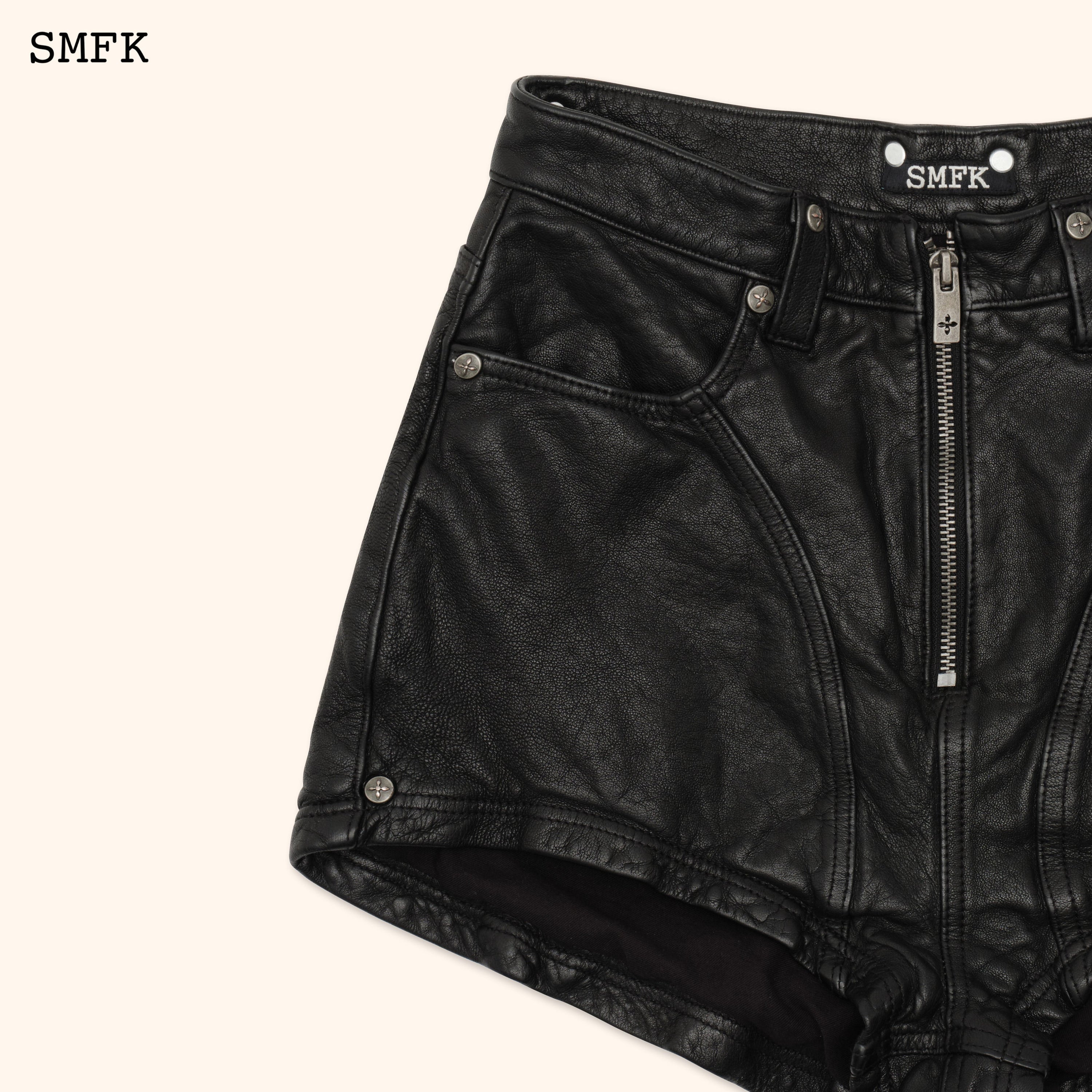 WildWorld Rider Lambskin Shorts - SMFK Official