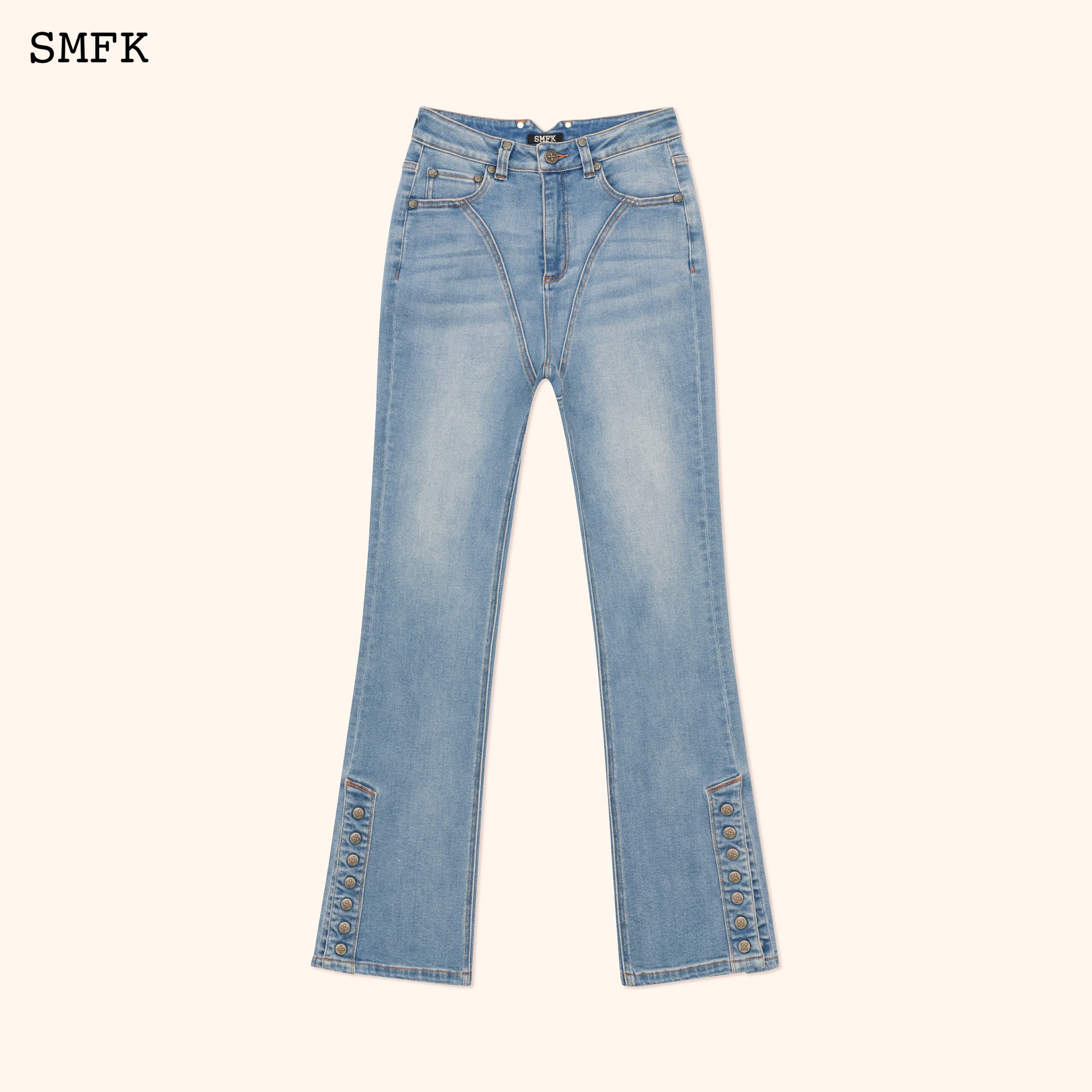 WildWorld Rider Mermaid Jeans In Blue - SMFK Official