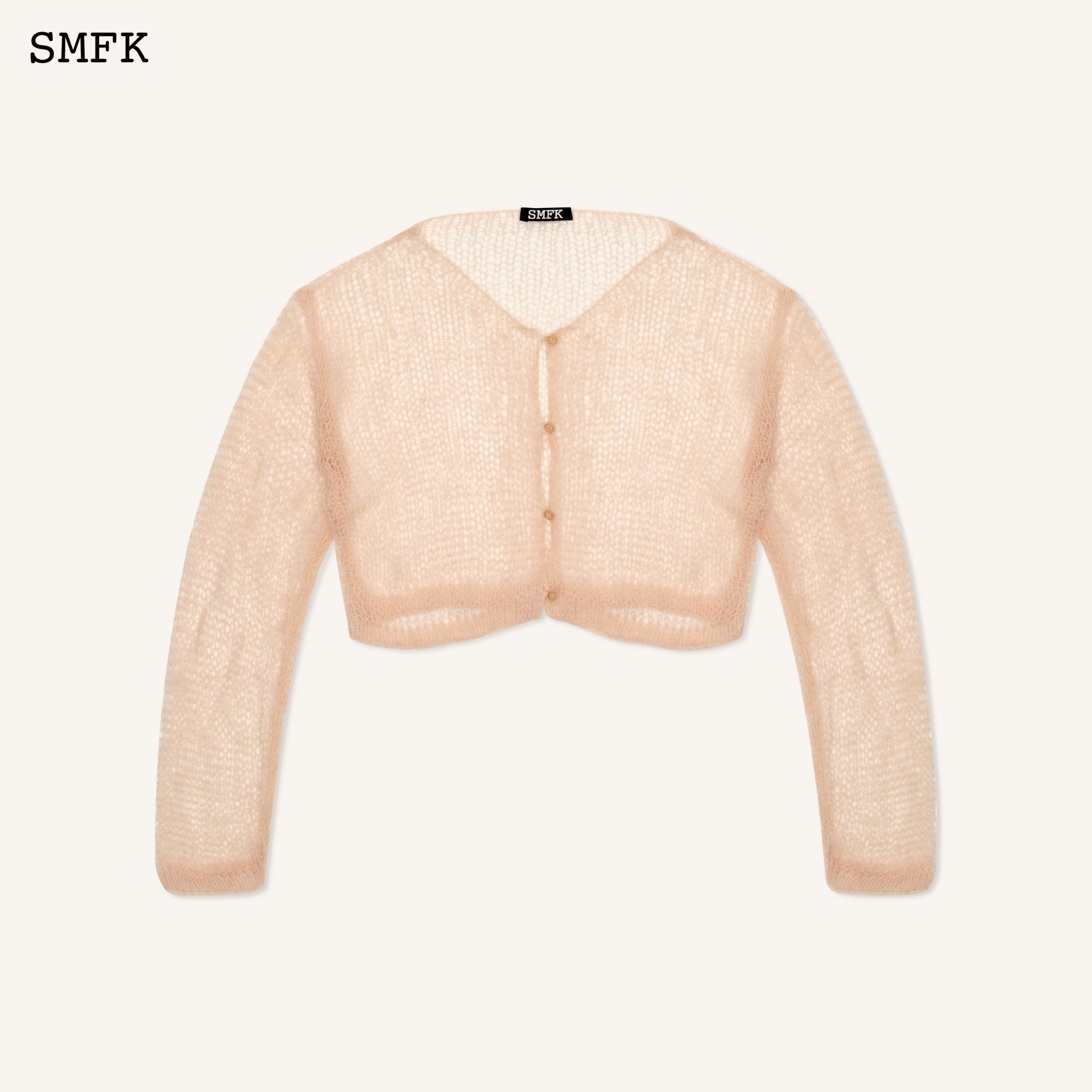 WildWorld Stray Netting Wool Cardigan | SMFK Official