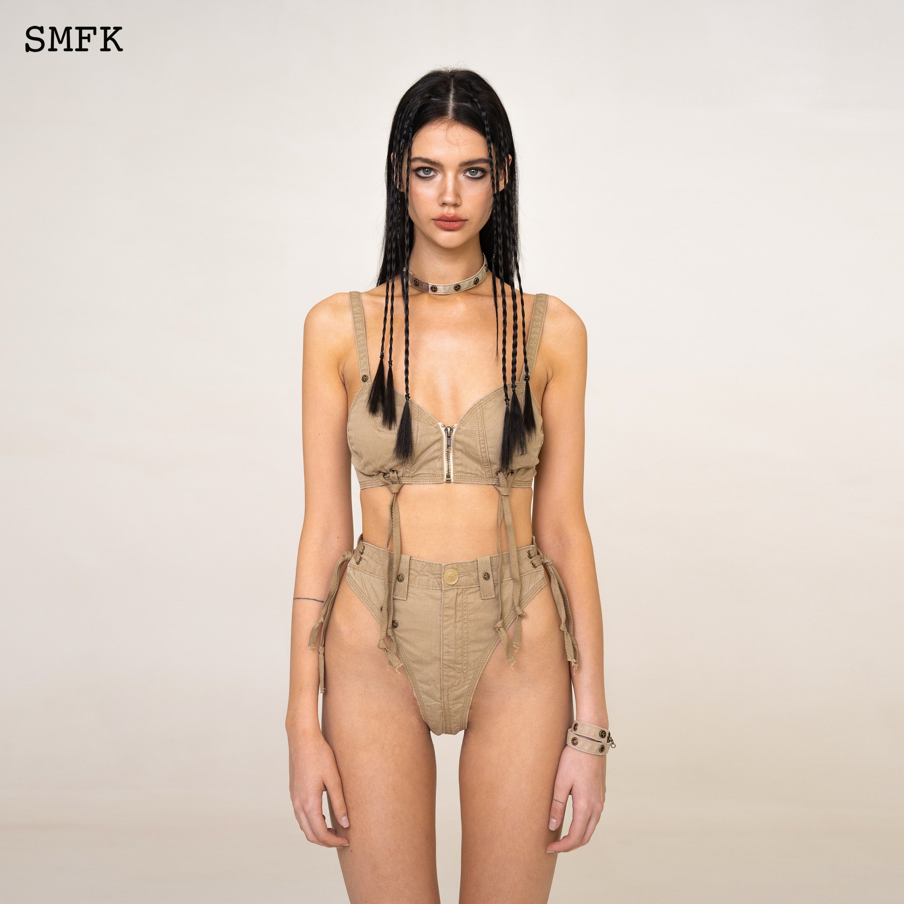 WildWorld Stray Workwear Style Bikini Wheat - SMFK Official