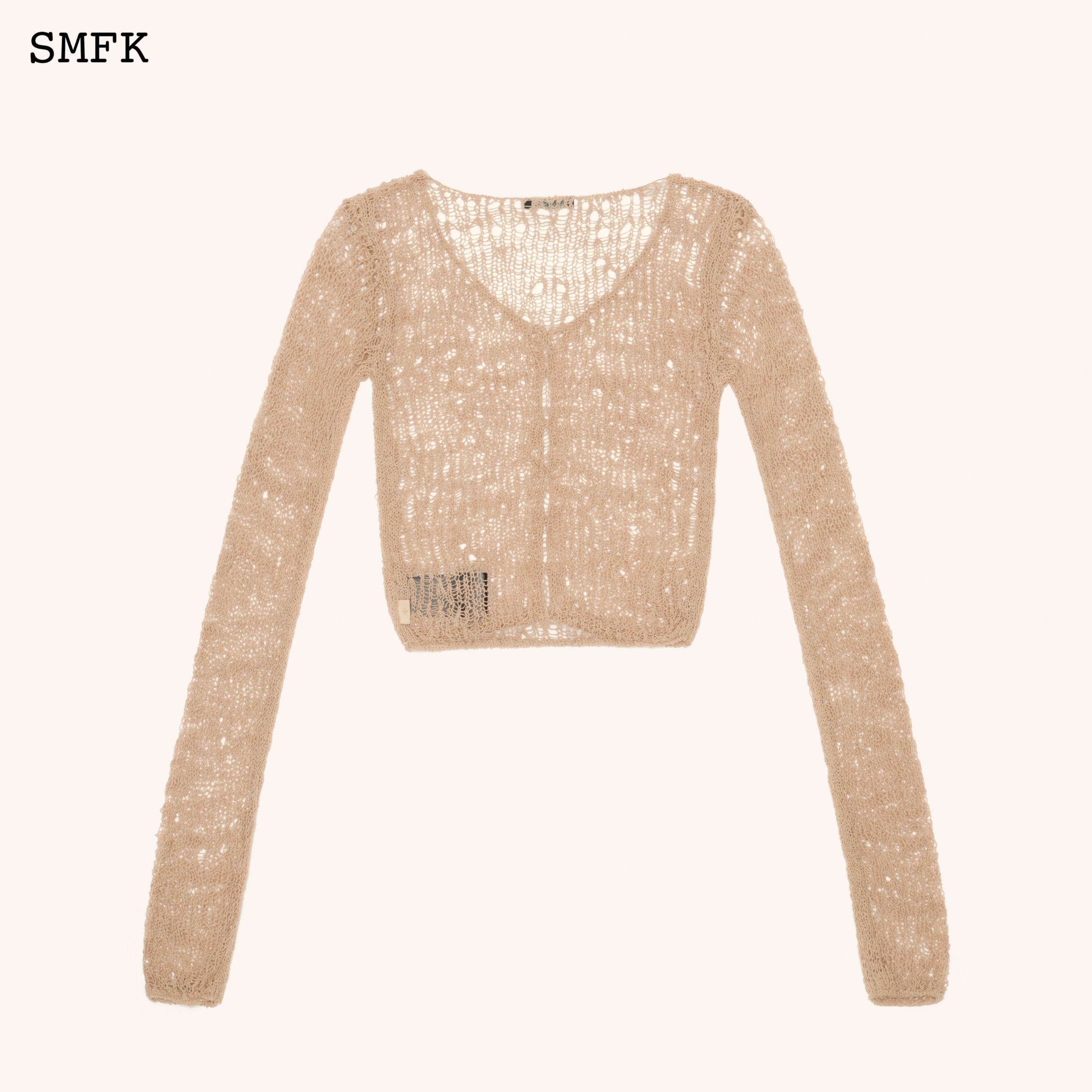 WildWorld Tarantula Knitted Cardigan In Wheat - SMFK Official