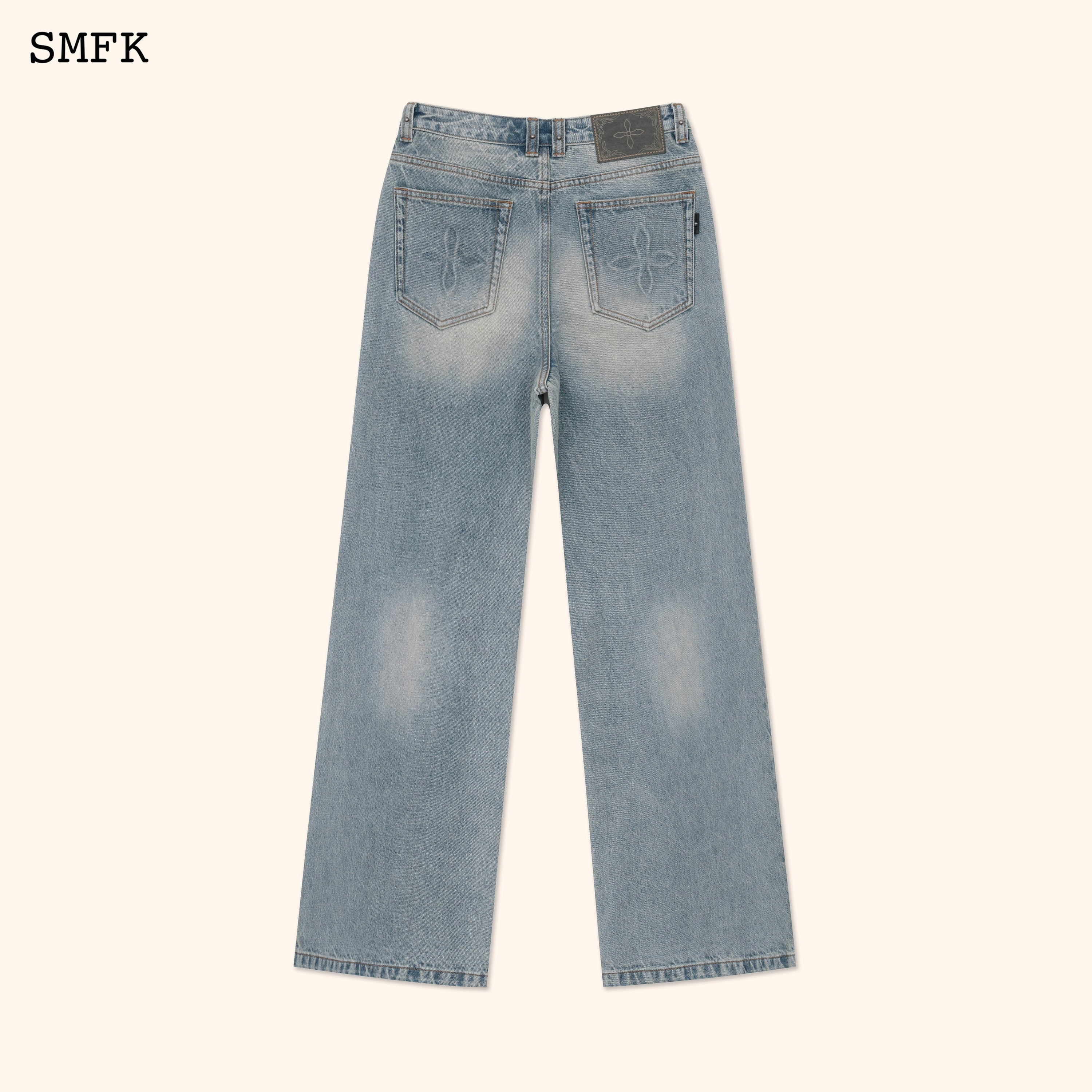 WildWorld Tarpan Classic Blue Flared Jeans - SMFK Official