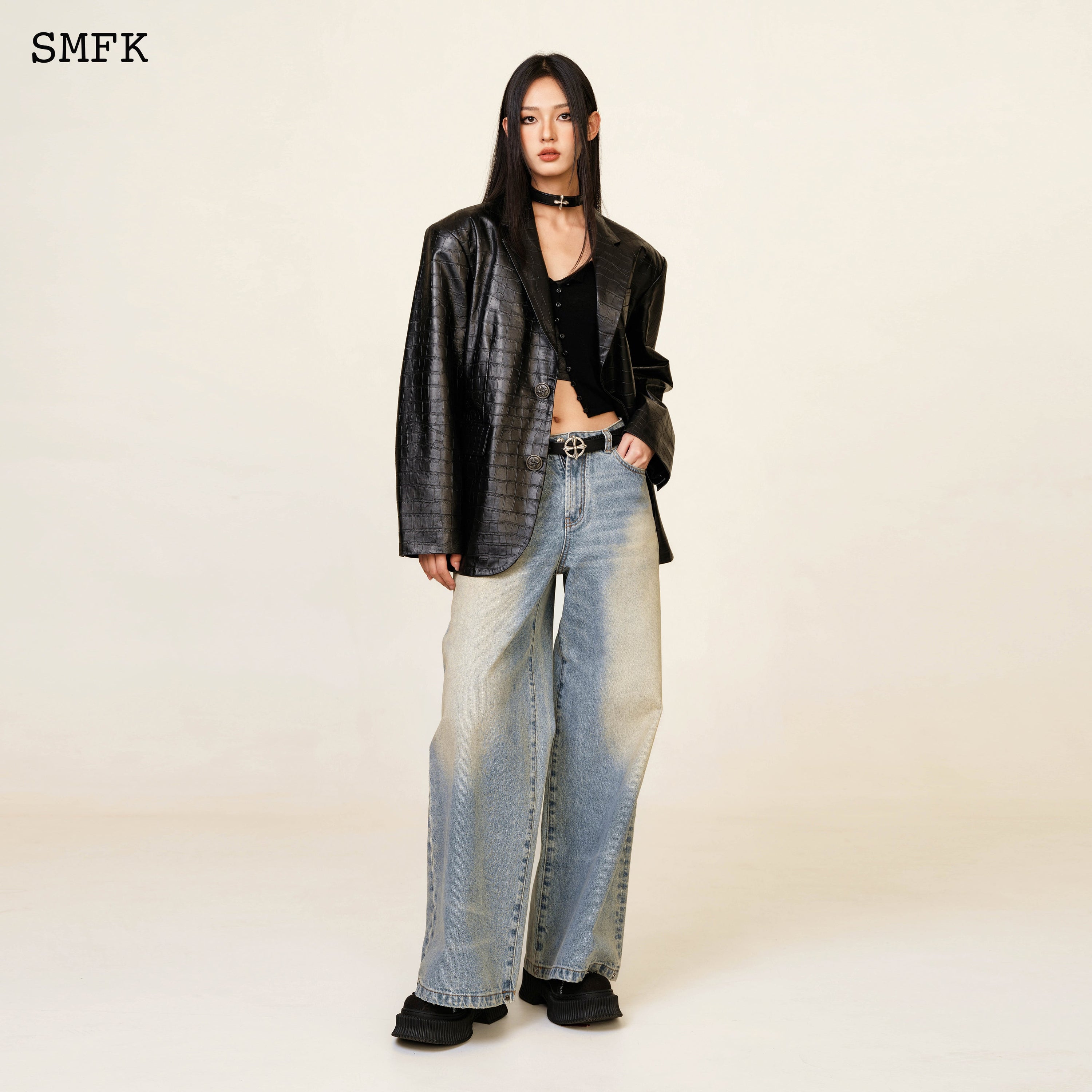 WildWorld Tarpan Classic Blue Flared Jeans - SMFK Official