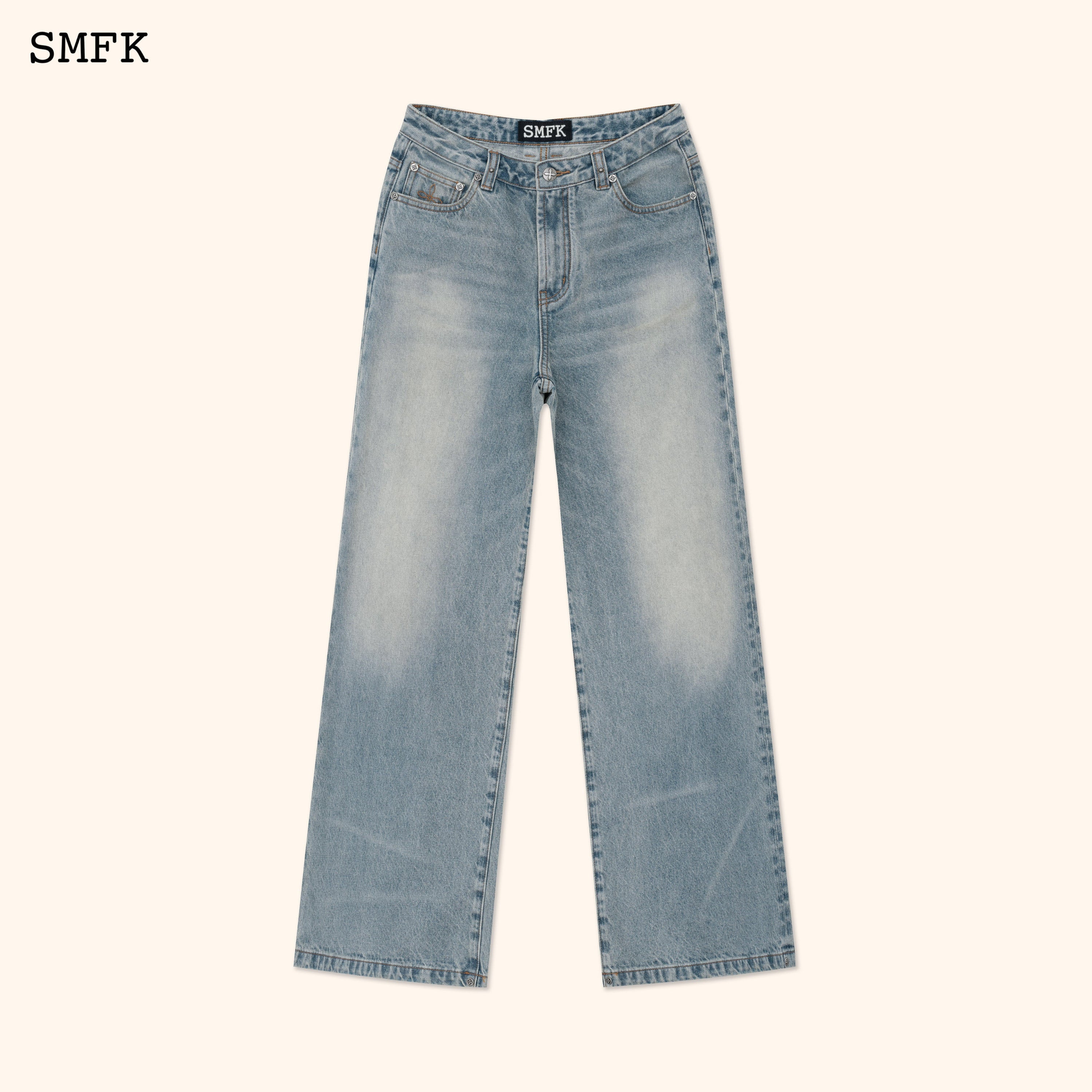 WildWorld Tarpan Classic Blue Flared Jeans - SMFK Official